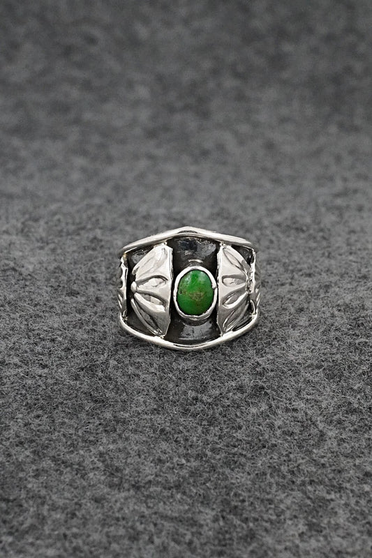 Turquoise & Sterling Silver Ring - Delbert Arviso - Size 8