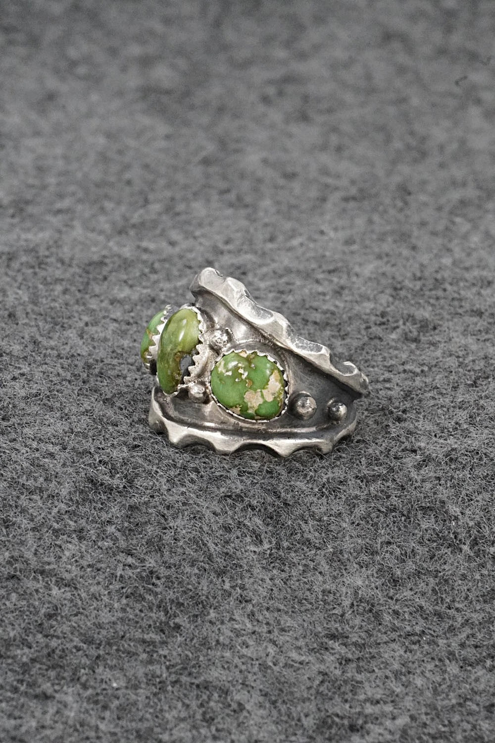 Turquoise & Sterling Silver Ring - Genevieve Francisco - Size 8