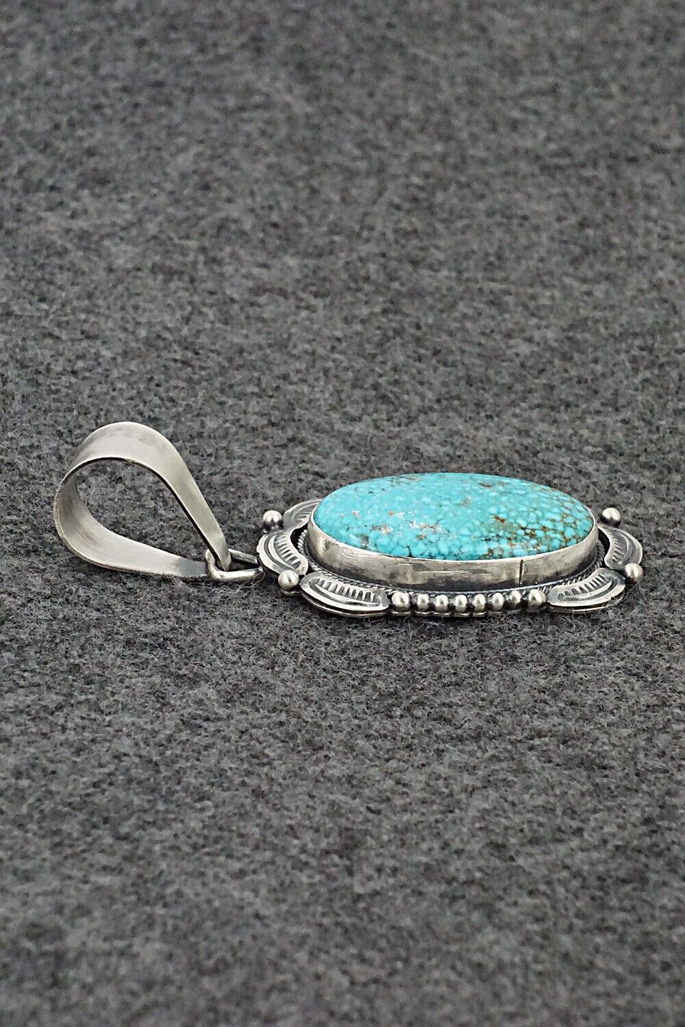 Turquoise & Sterling Silver Pendant - Daniel Benally