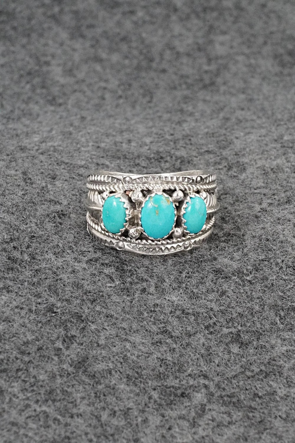 Turquoise & Sterling Silver Ring - Betty Begaye - Size 11