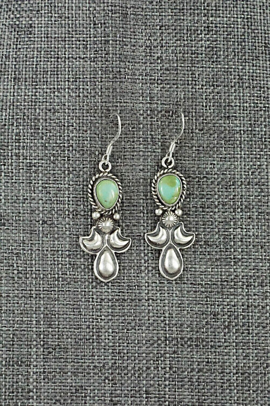 Turquoise & Sterling Silver Earrings - Verley Betone