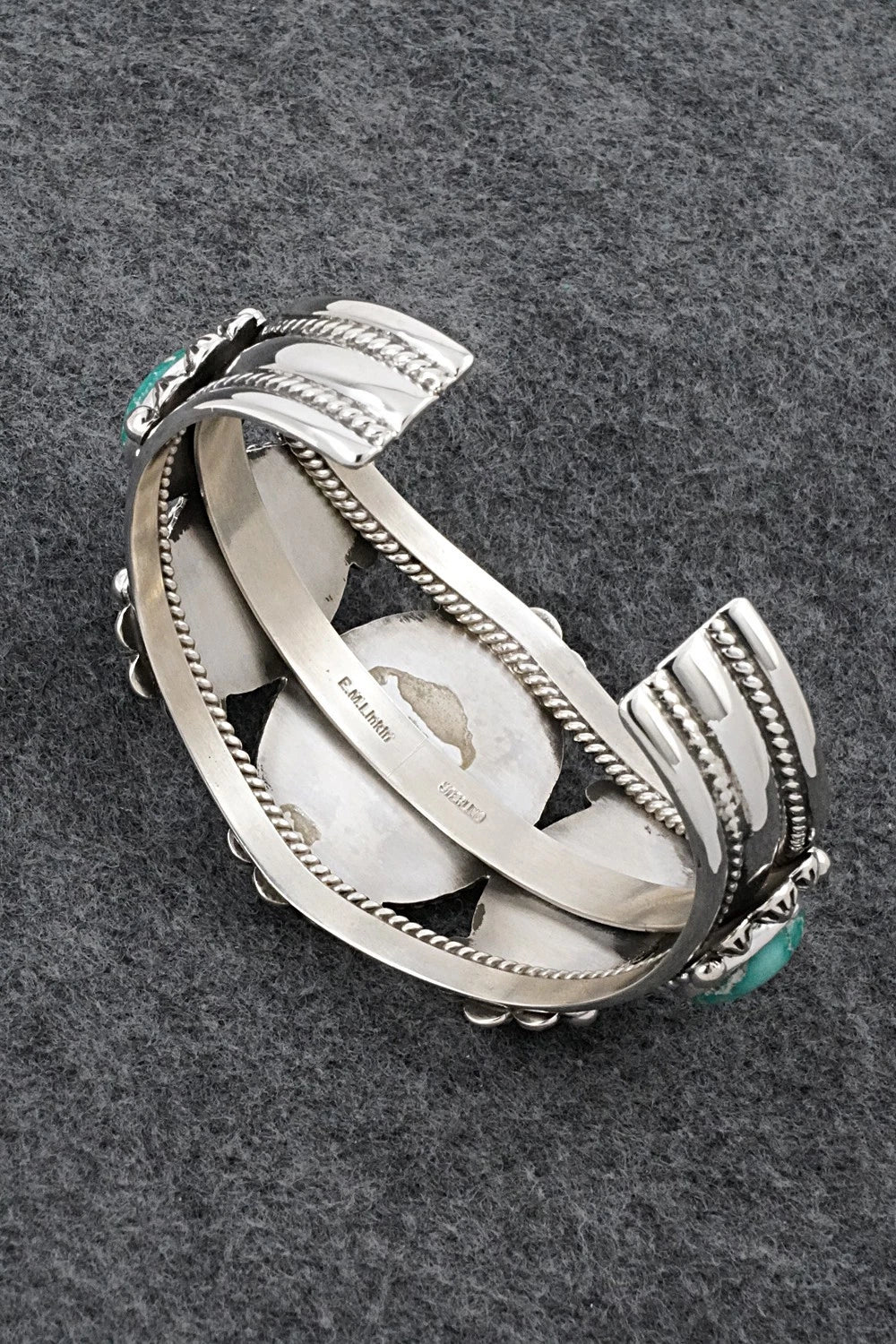 Turquoise & Sterling Silver Bracelet - Ella Linkin