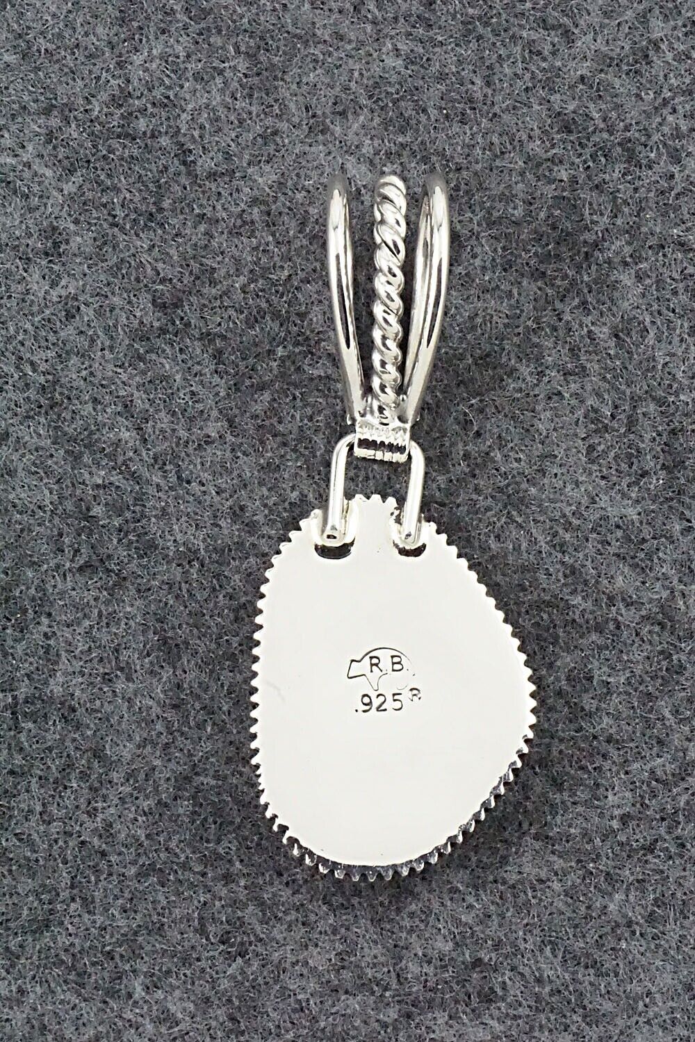Turquoise & Sterling Silver Pendant - Sheena Jack