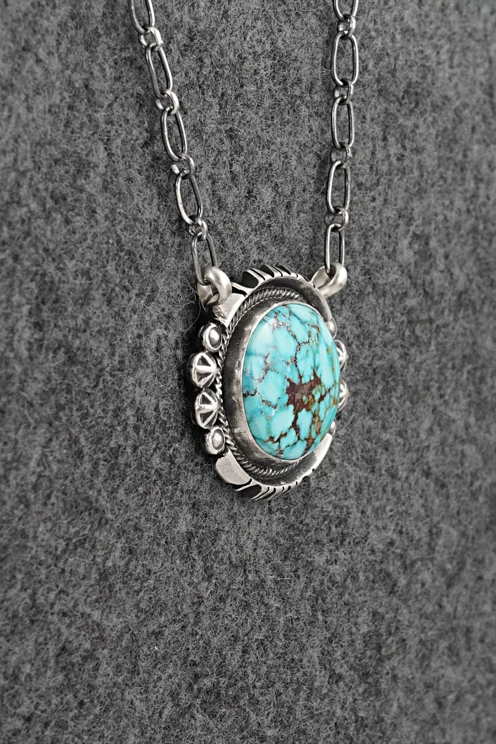 Turquoise & Sterling Silver Necklace - Marita Benally