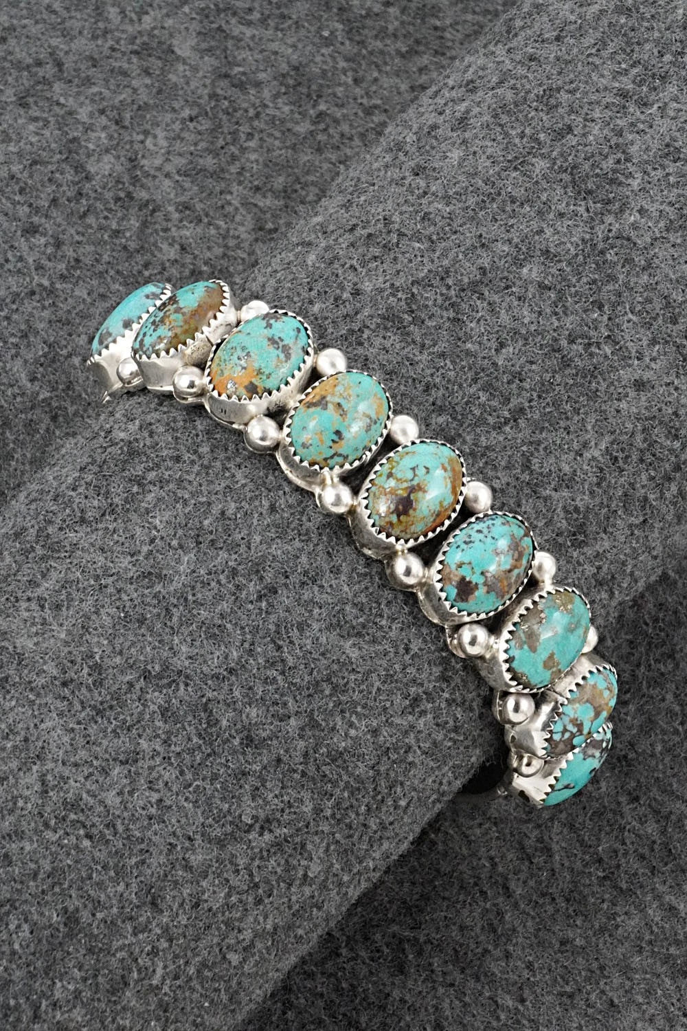 Turquoise & Sterling Silver Bracelet - Martin Muskett