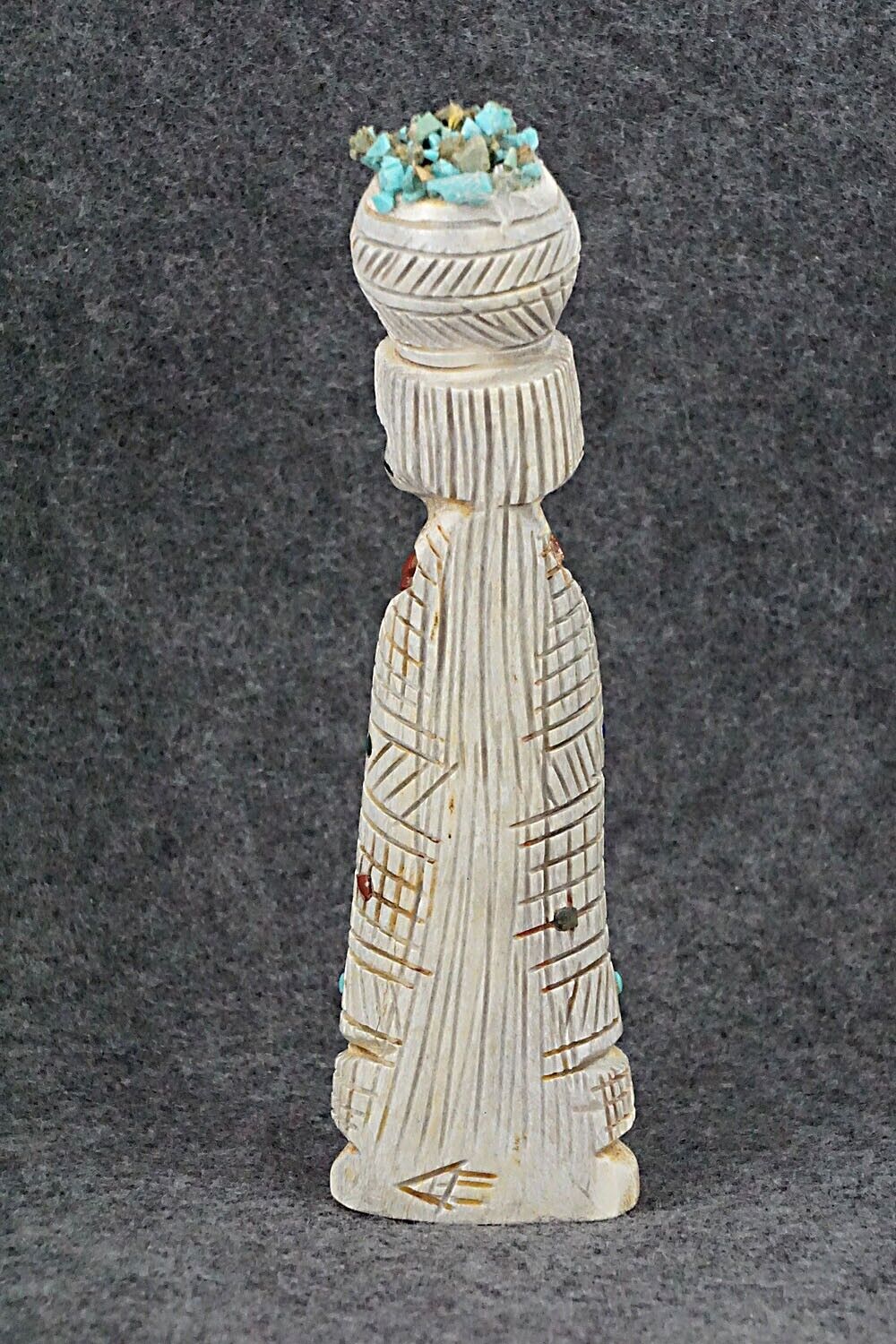 Corn Maiden Zuni Fetish Carving - Carl Etsate