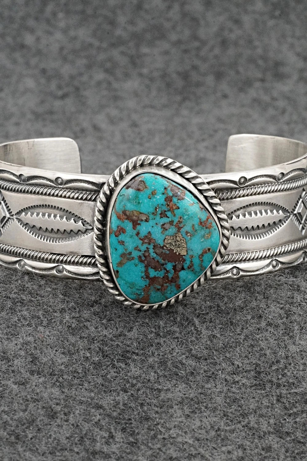 Turquoise & Sterling Silver Bracelet - Michael Calladitto