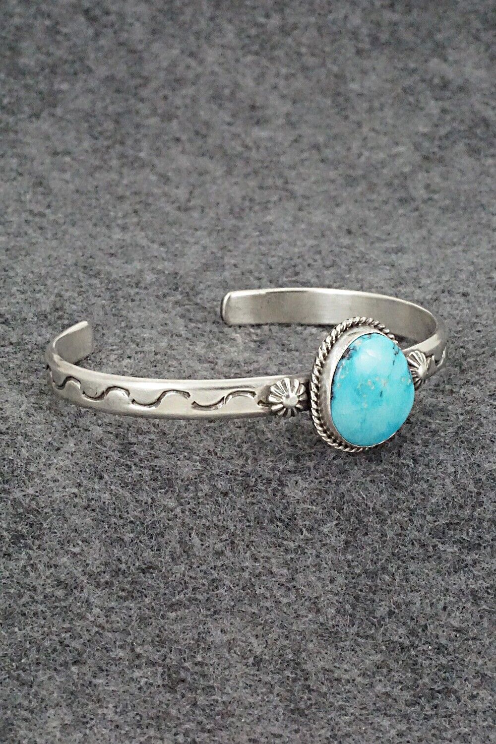 Turquoise & Sterling Silver Bracelet - Samuel Yellowhair