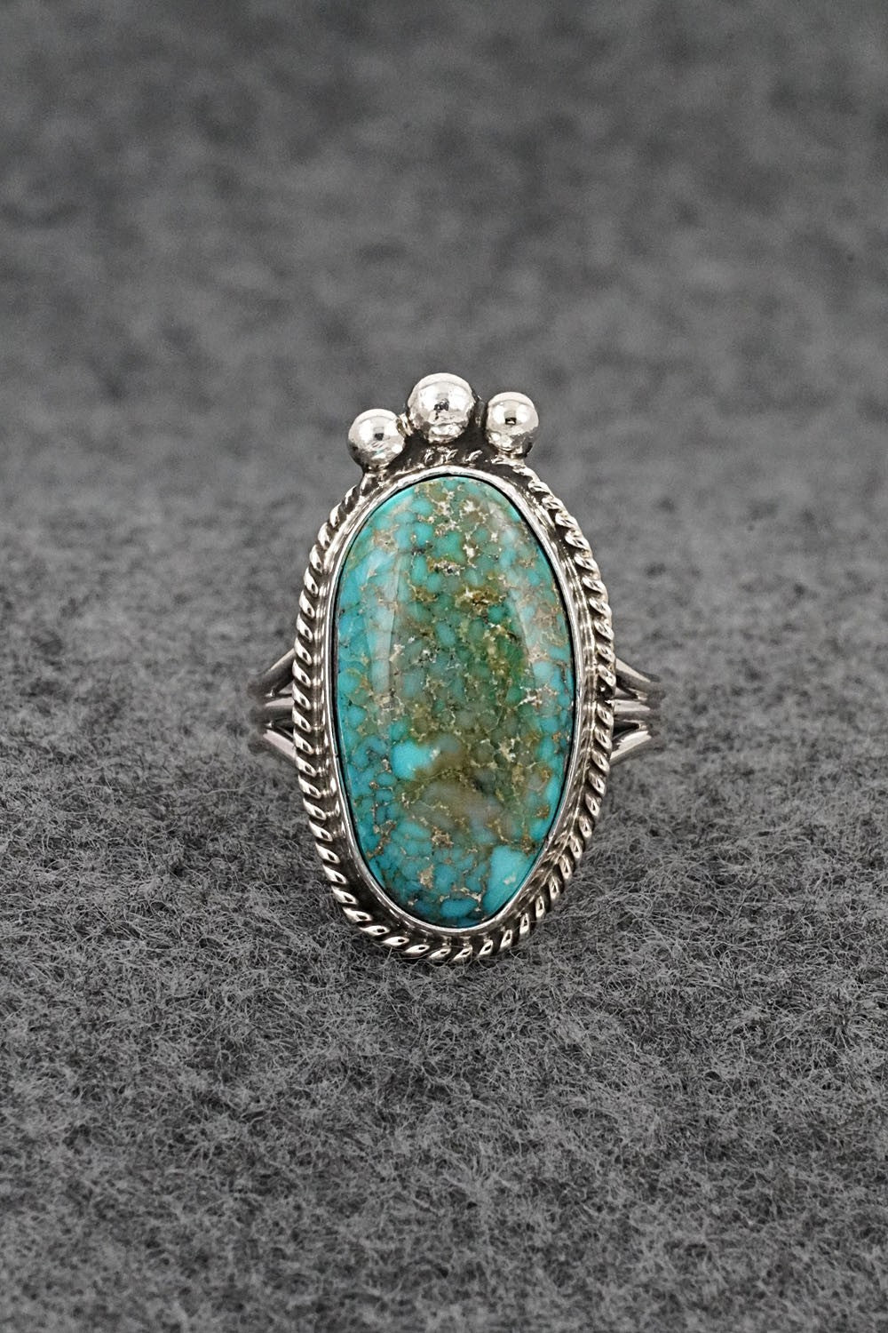 Turquoise & Sterling Silver Ring - Rena Begay - Size 7