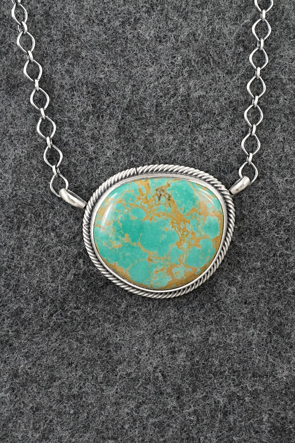 Turquoise & Sterling Silver Necklace - Darrin Livingston