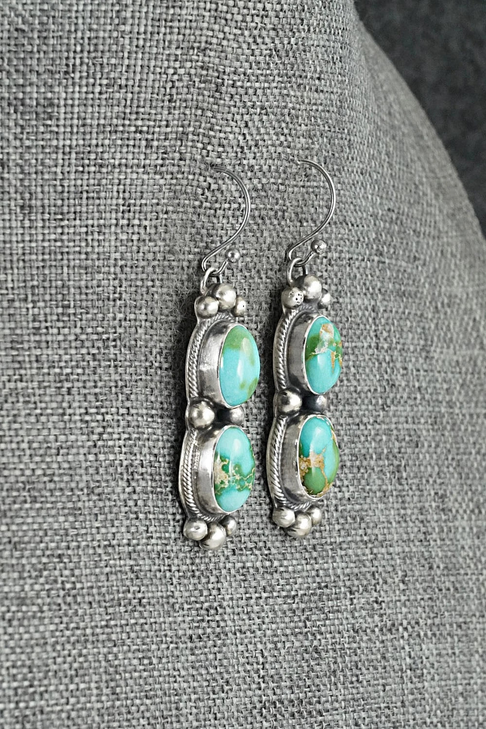 Turquoise & Sterling Silver Squash Blossom Set - Kathleen Livingston