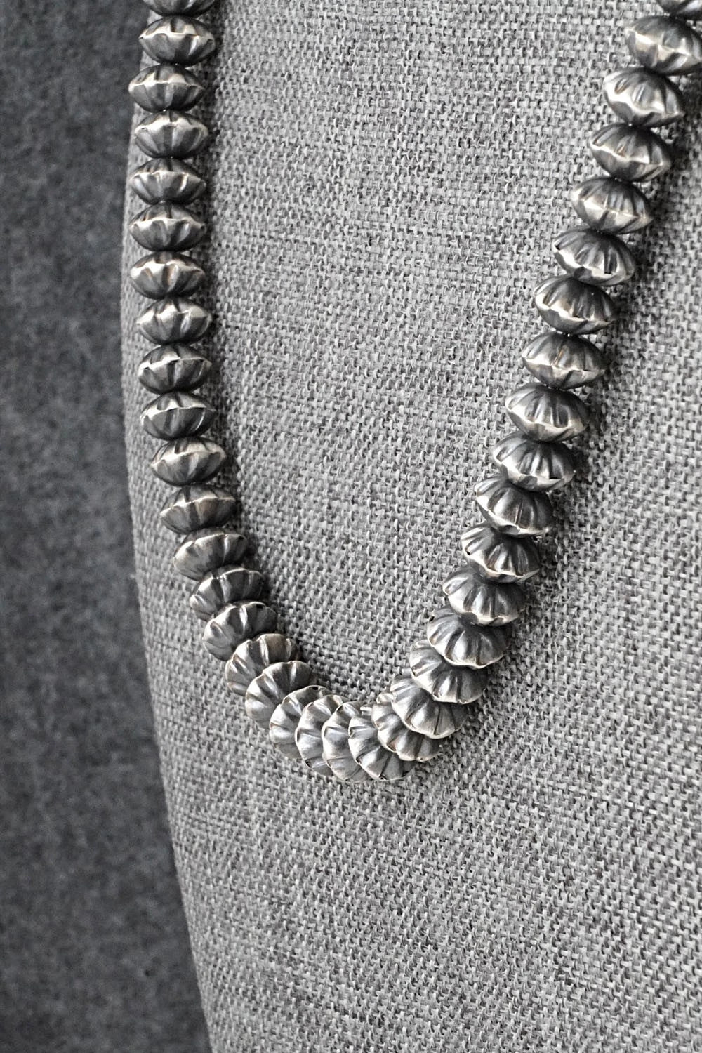 Sterling Silver Navajo Pearl Necklace 20" - Austin Haley