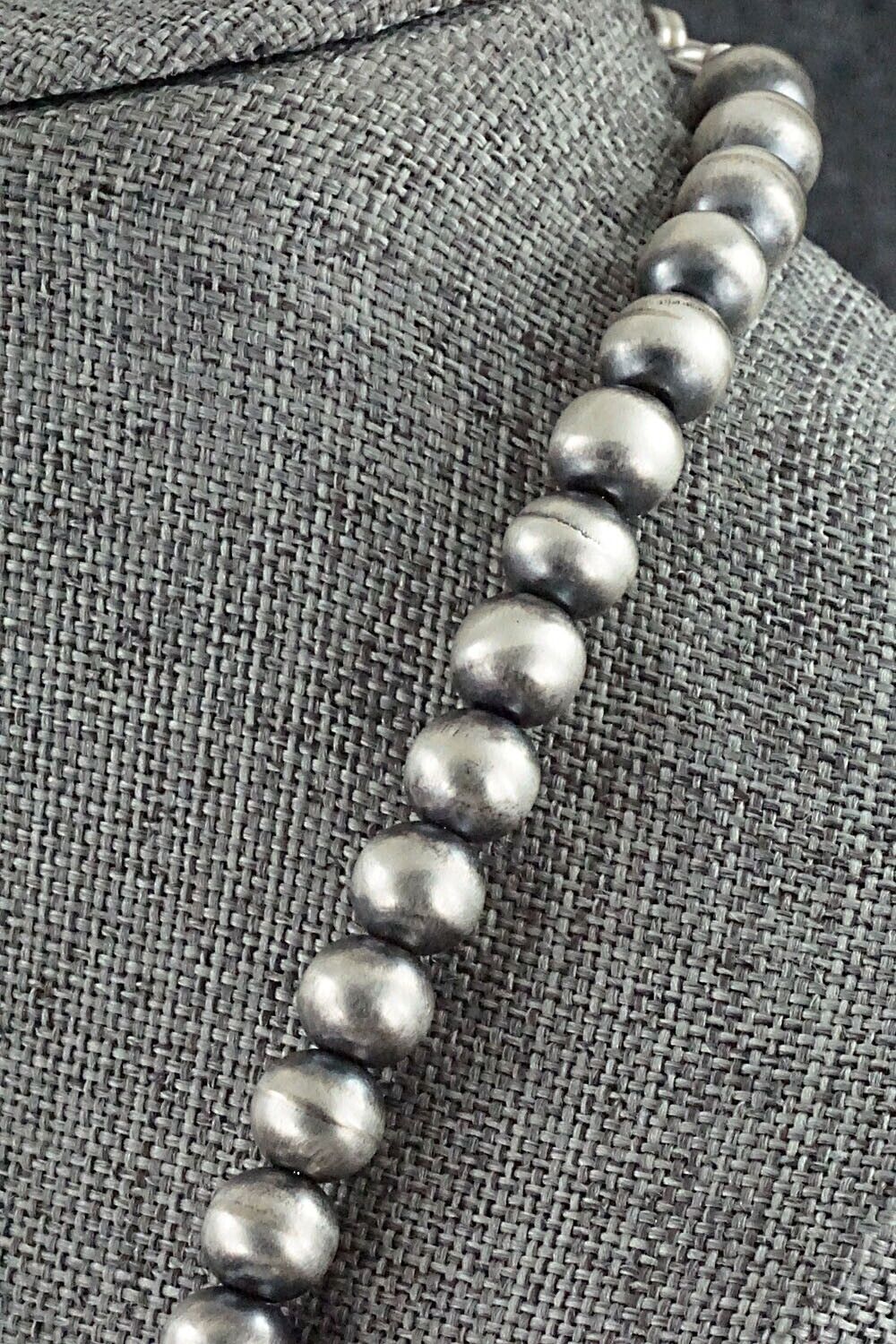 Sterling Silver Navajo Pearl Necklace - Bryannen Halwood