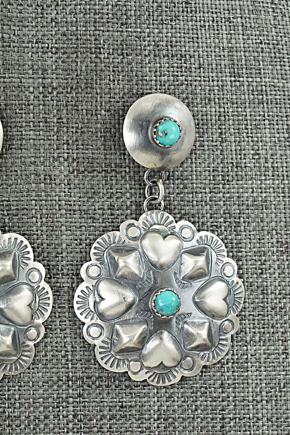 Turquoise & Sterling Silver Earrings - Gabrielle Yazzie