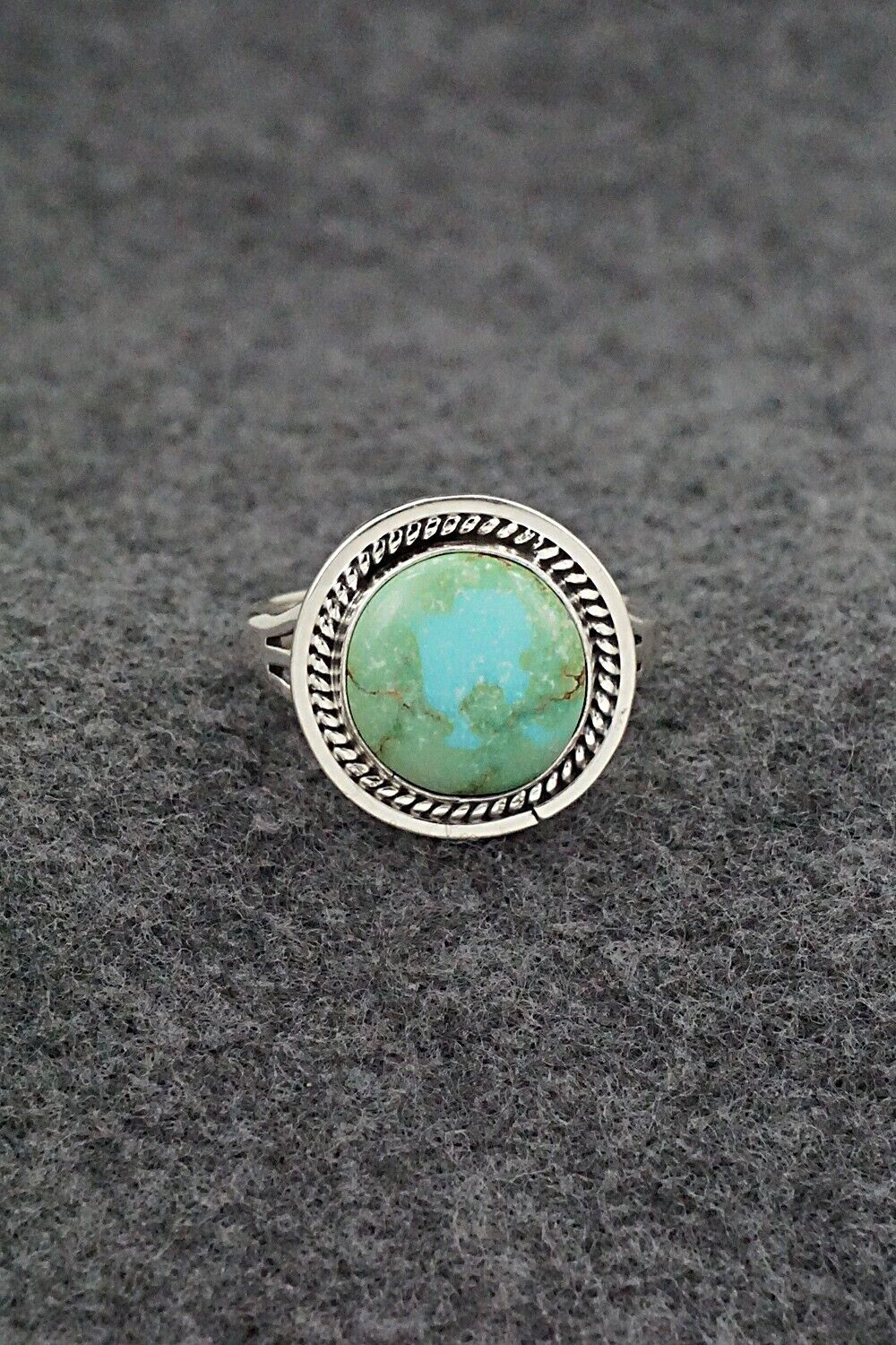 Turquoise & Sterling Silver Ring - Daniel Benally - Size 10