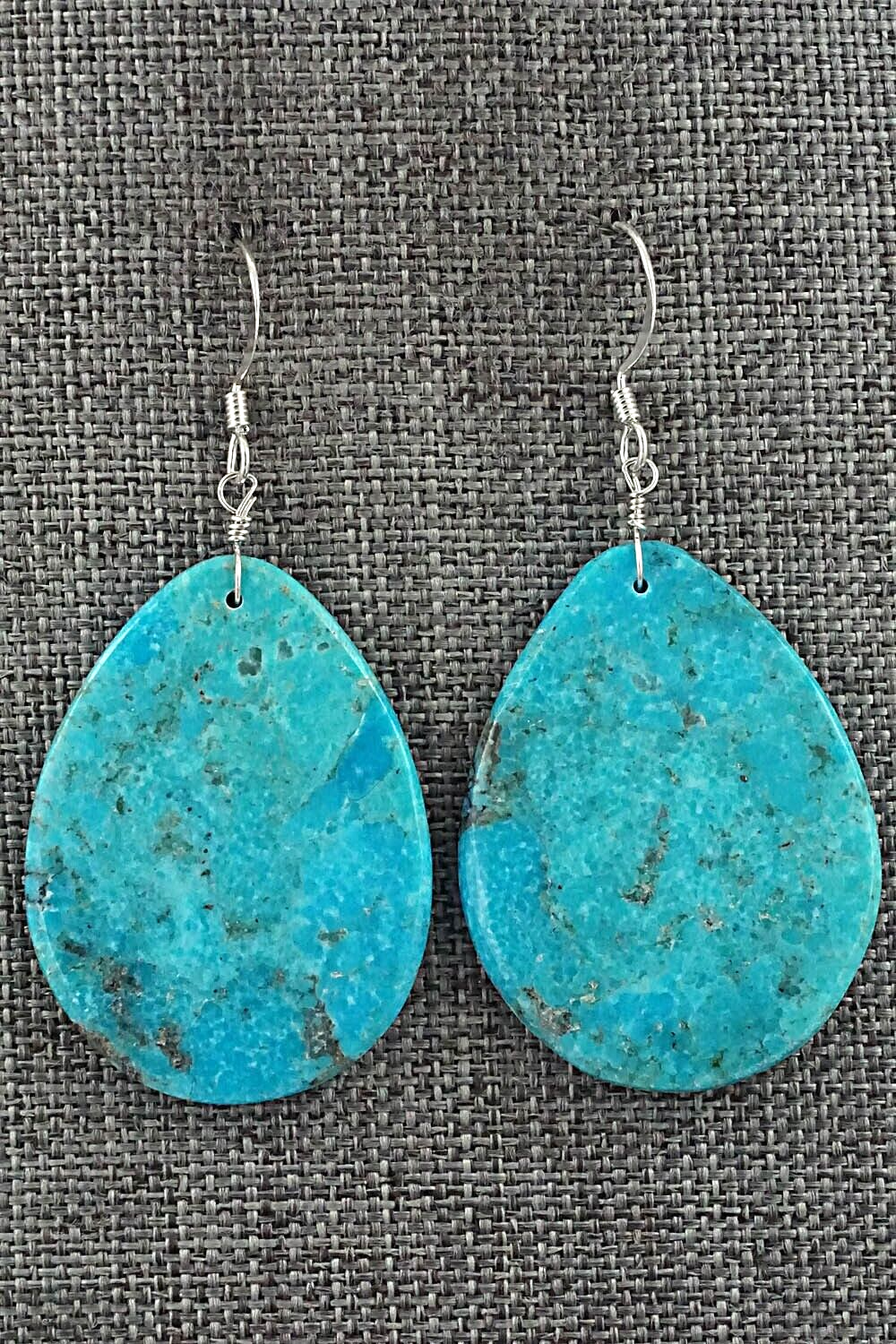 Turquoise & Sterling Silver Earrings - Lupe Lovato