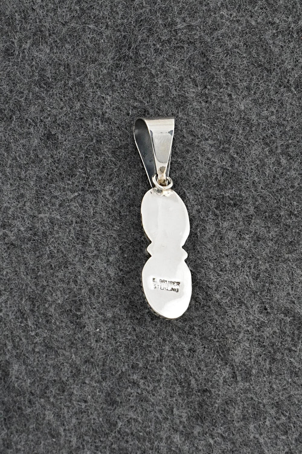 Turquoise & Sterling Silver Pendant - Eugene Gruber