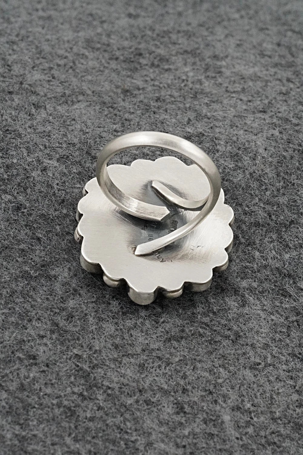 Turquoise & Sterling Silver Ring - Kathleen Livingston - Size Adjustable