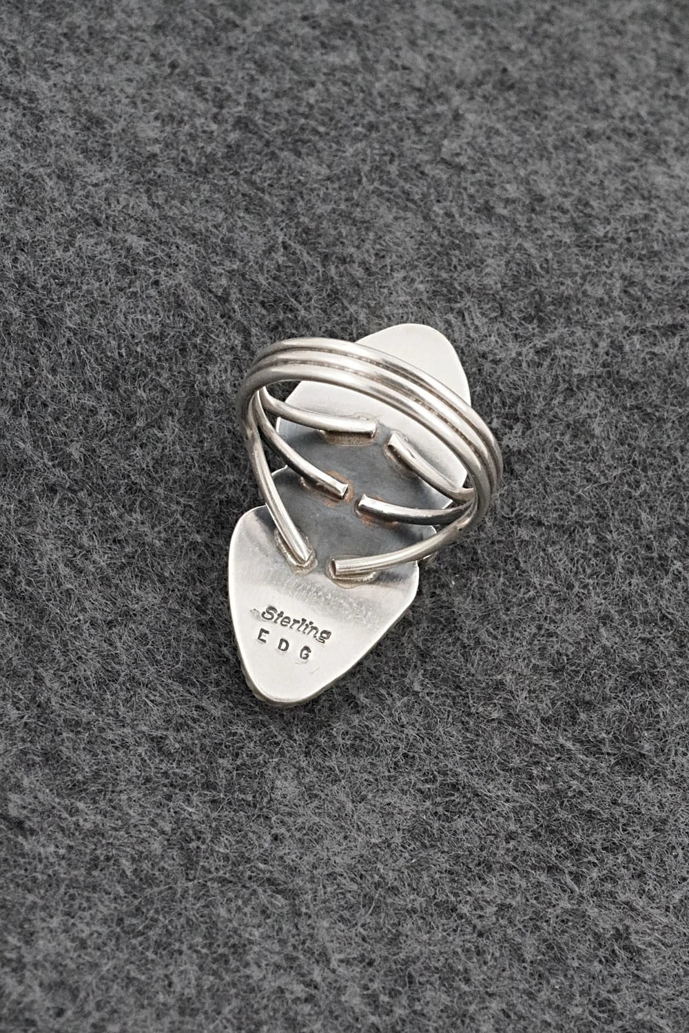 Turquoise & Sterling Silver Ring - Eugene Gruber - Size 8