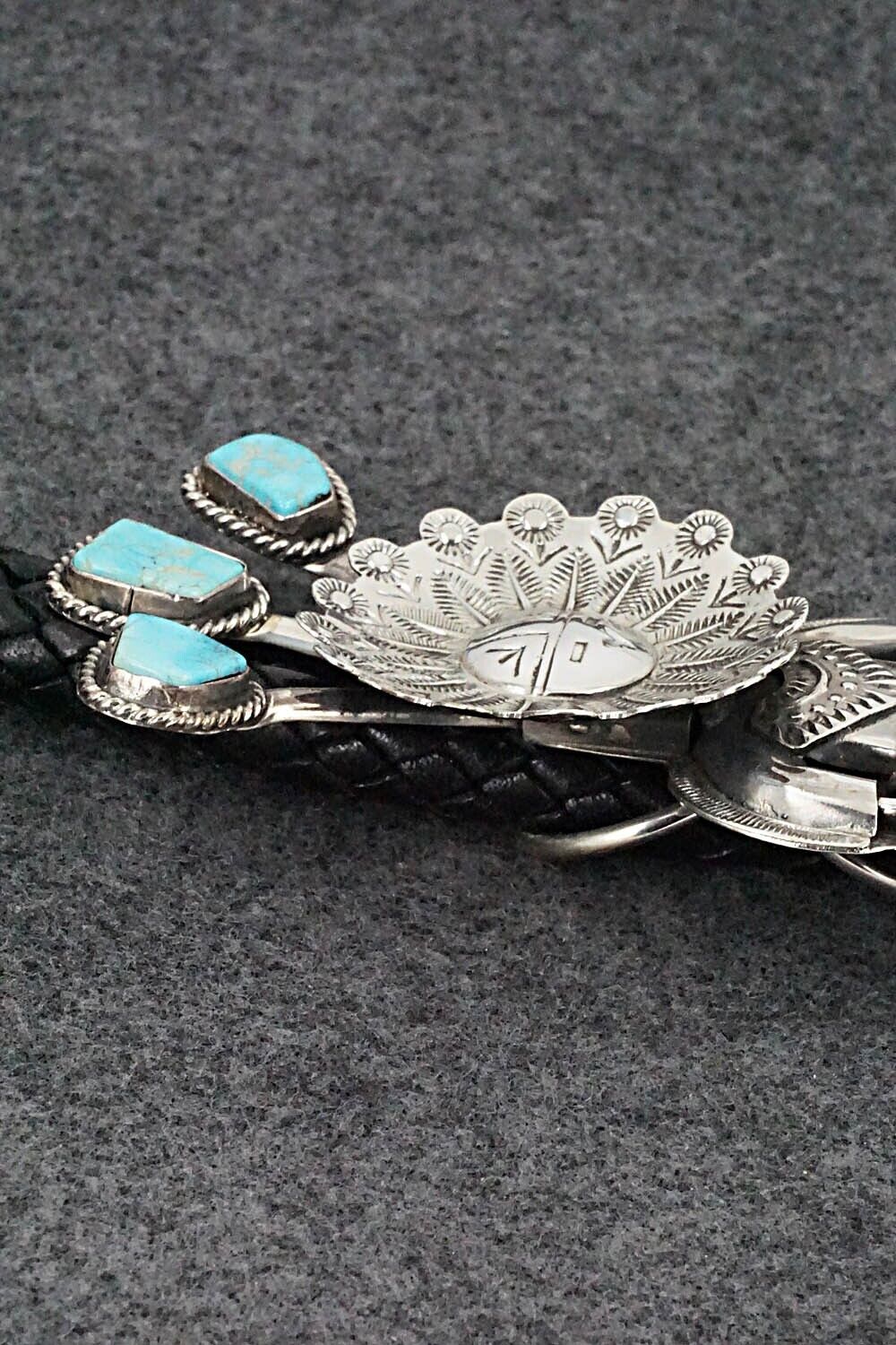 Turquoise & Sterling Silver Bolo Tie - Garrett Hale