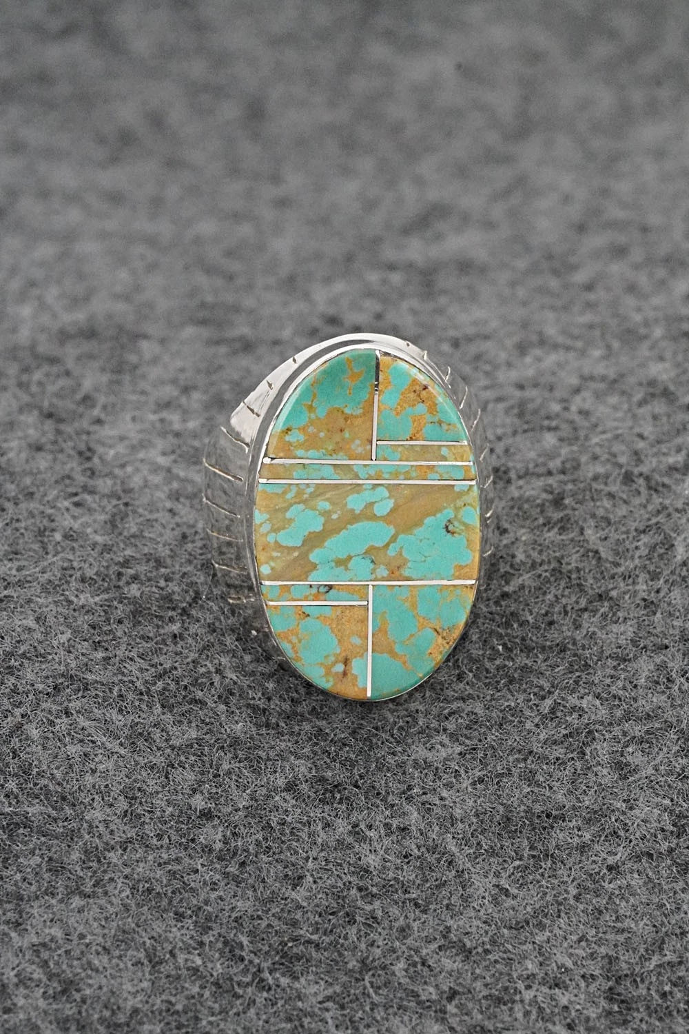 Turquoise & Sterling Silver Ring - Wilbert Muskett Jr. - Size 10