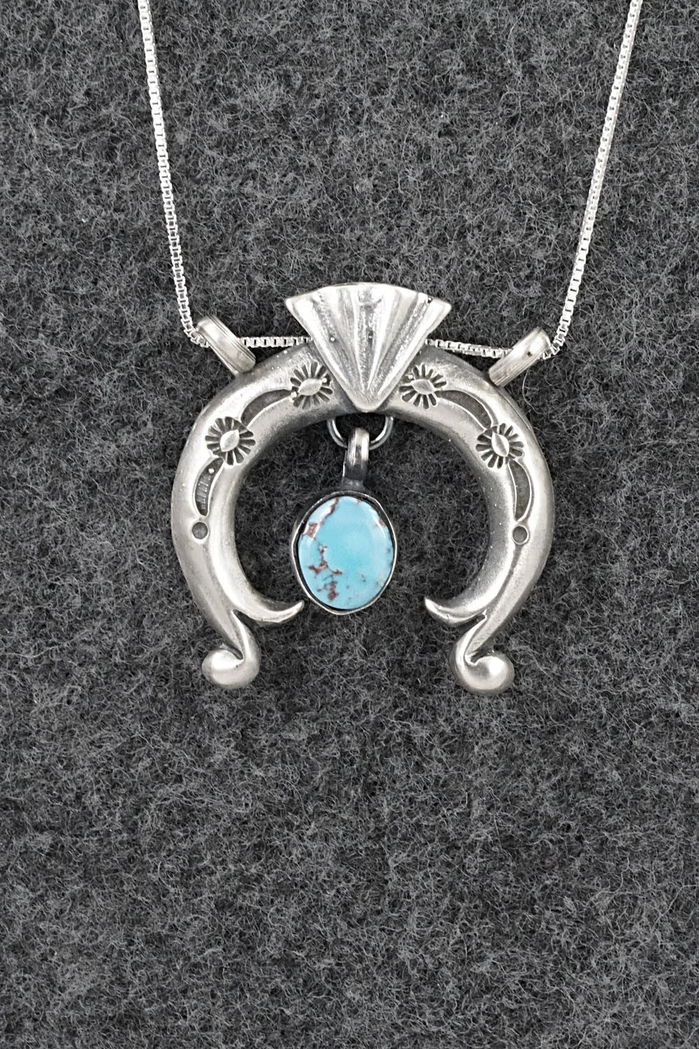 Turquoise & Sterling Silver Necklace - Gary Shorty
