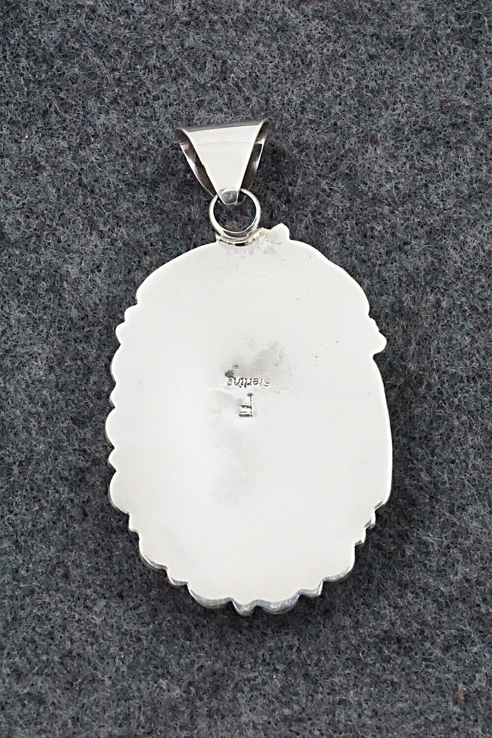 Turquoise & Sterling Silver Pendant - Freda Martinez