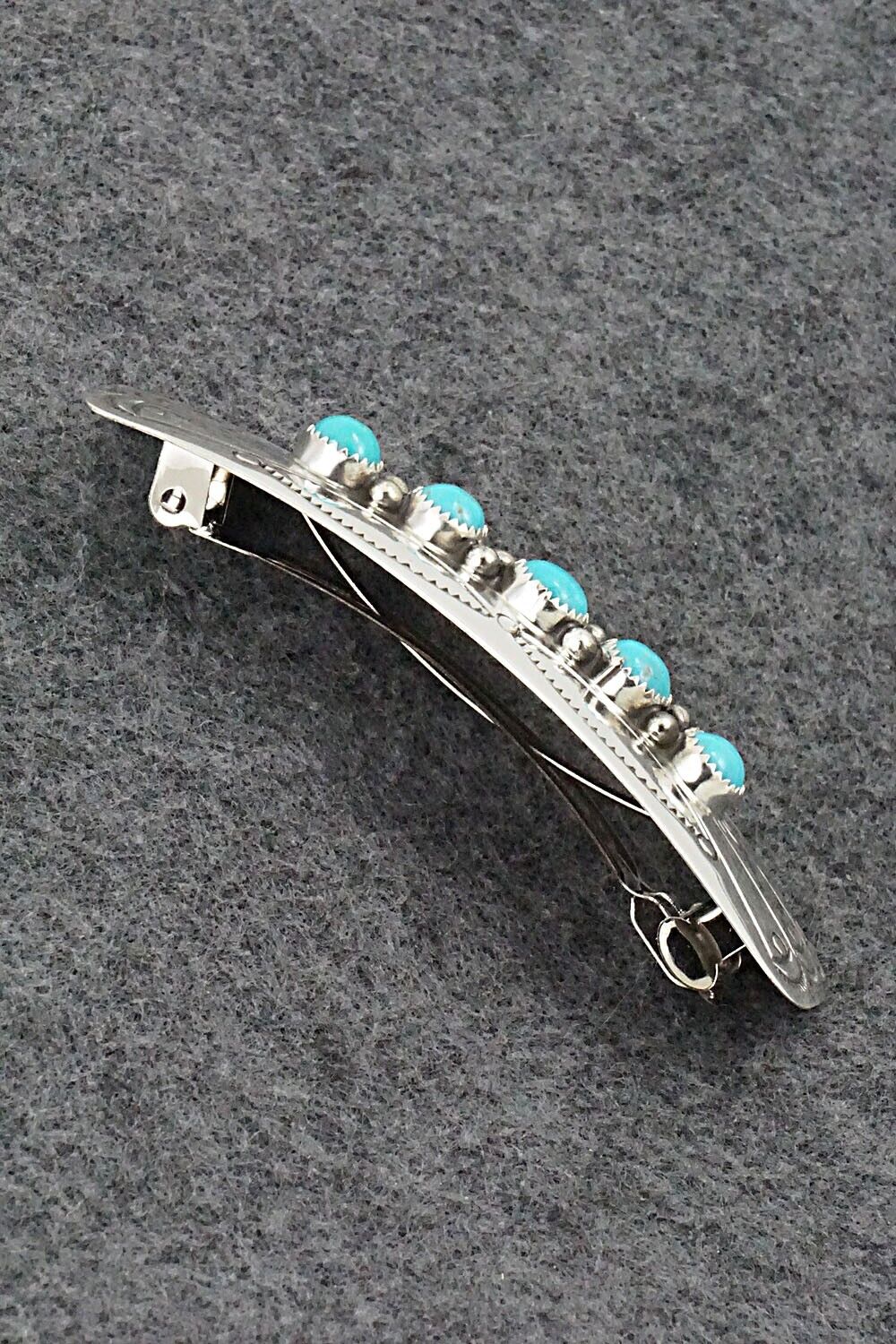 Turquoise & Sterling Silver Hair Barrette - Jolene Begay