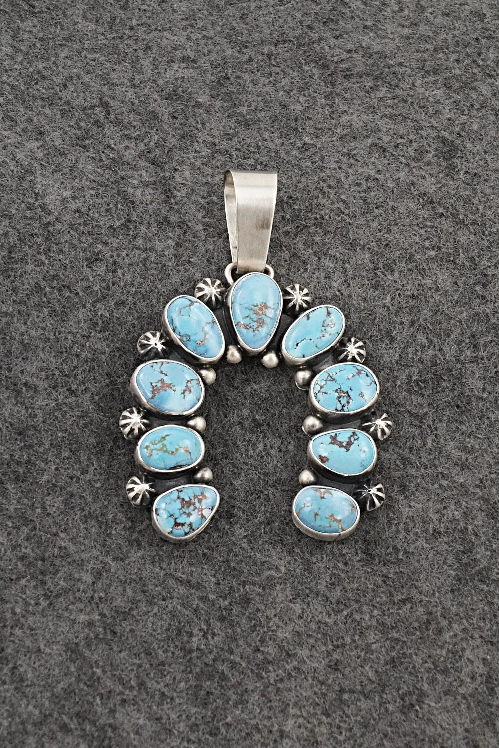 Turquoise & Sterling Silver Pendant - Paul Livingston
