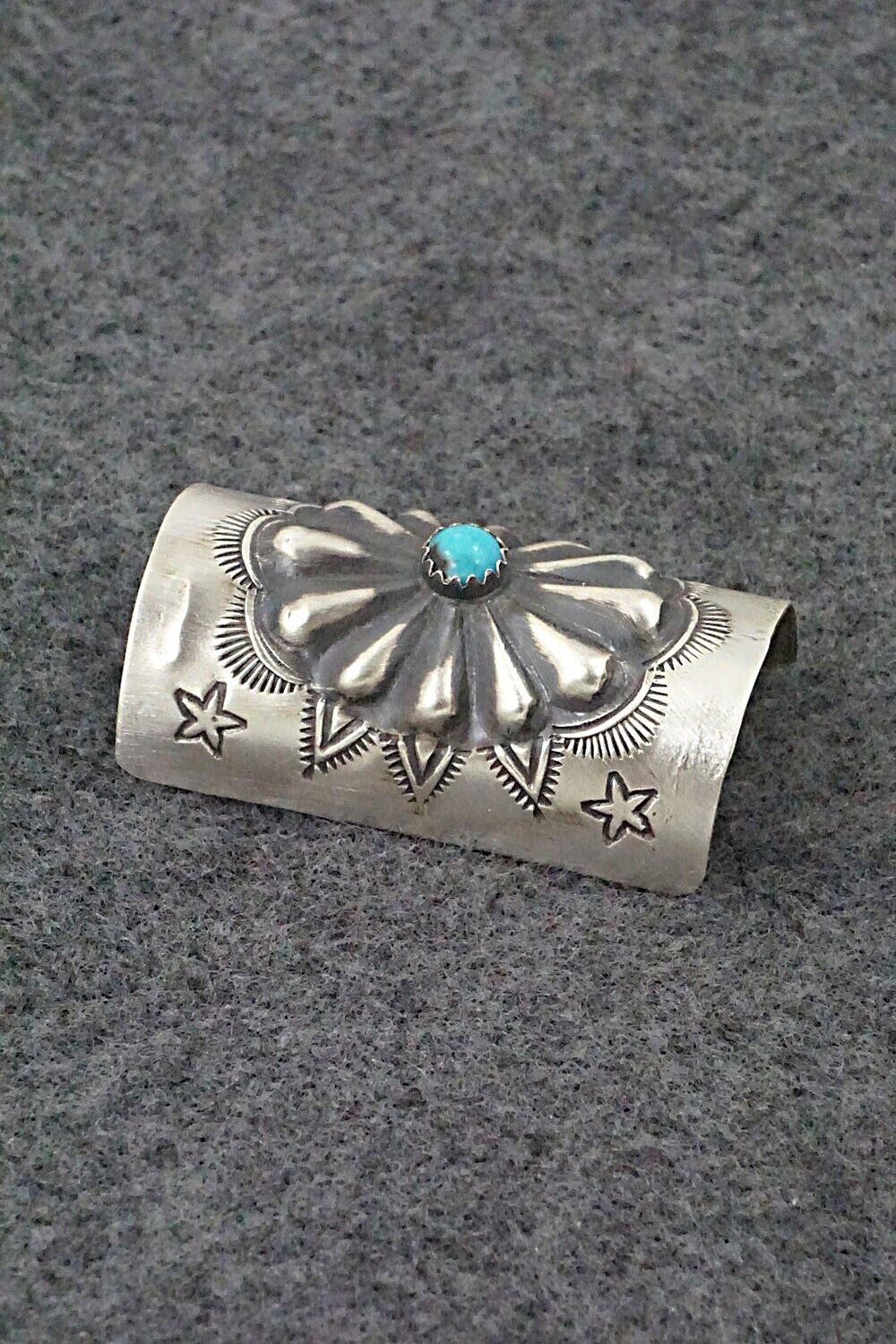 Turquoise & Sterling Silver Hair Pin - Arlene Soce