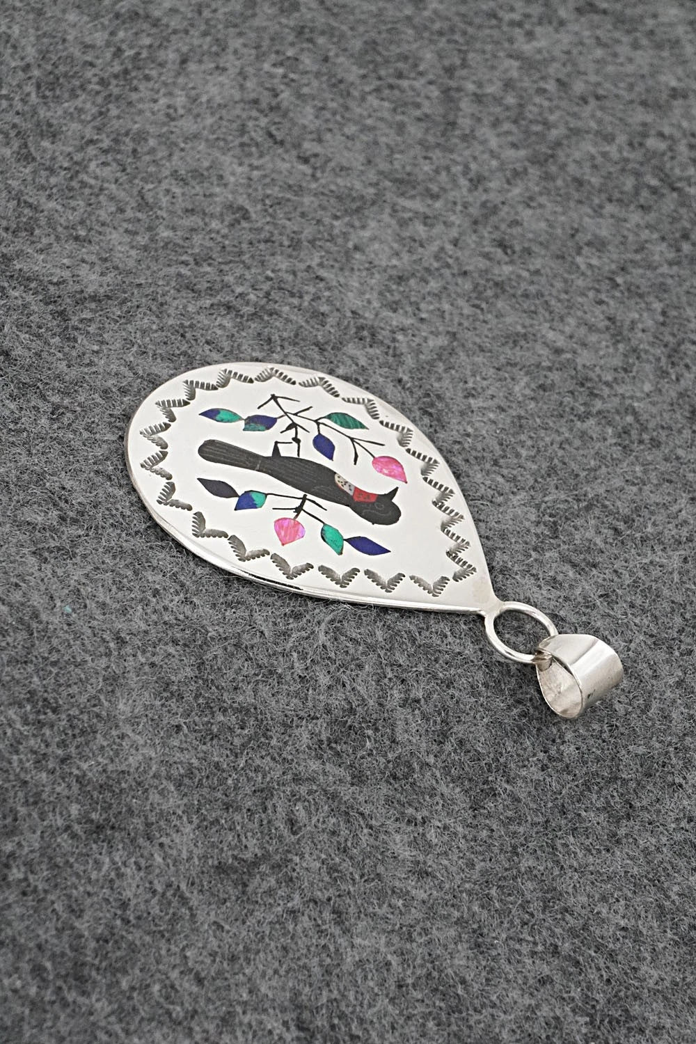 Multi-Stone & Sterling Silver Pendant - Raymond Boyd