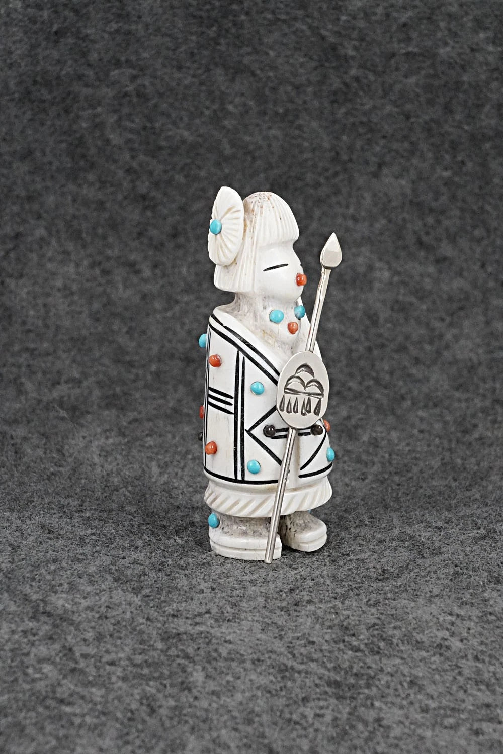 Warrior Zuni Fetish Carving - Claudia Peina