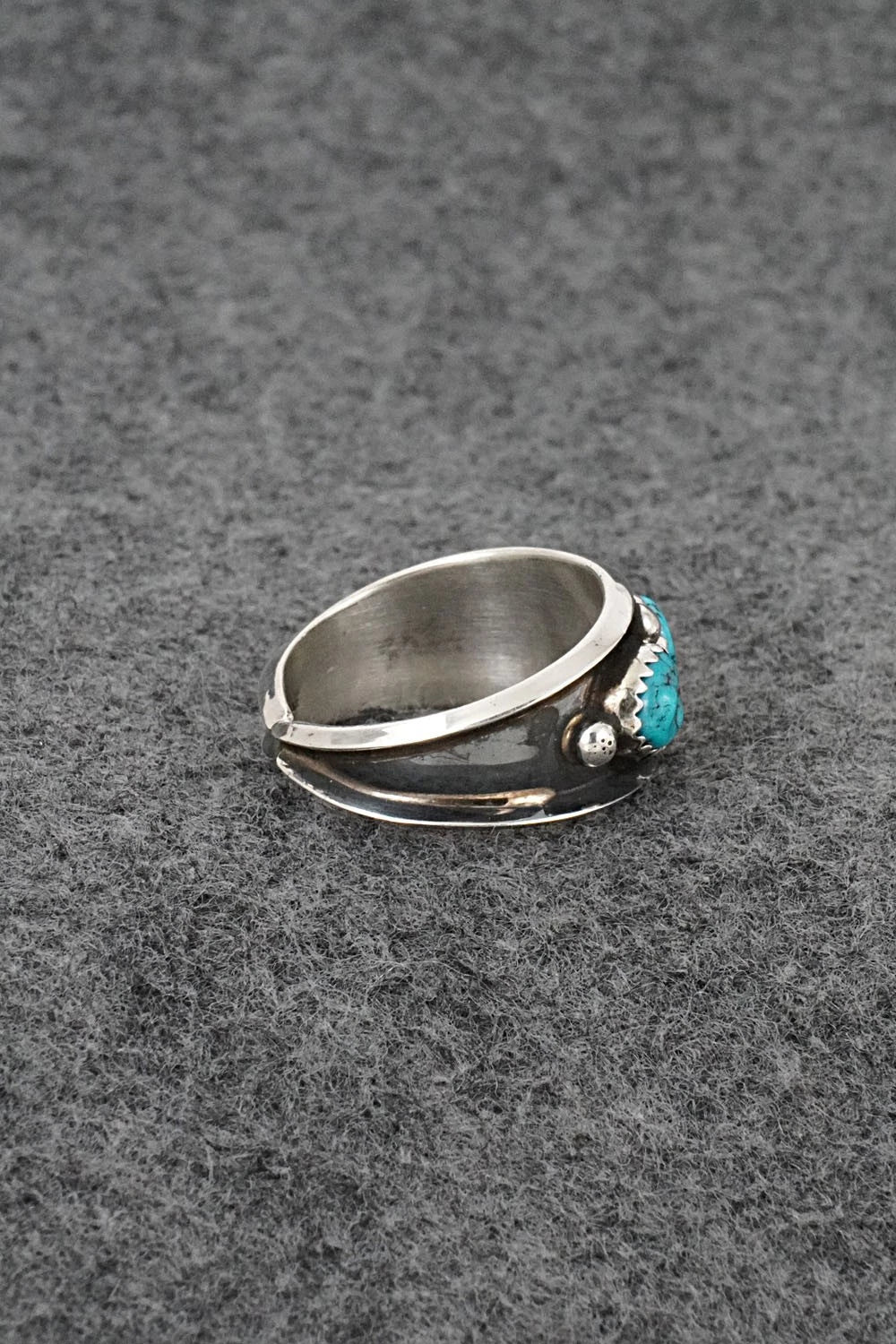 Turquoise & Sterling Silver Ring - Paul Largo - Size 10