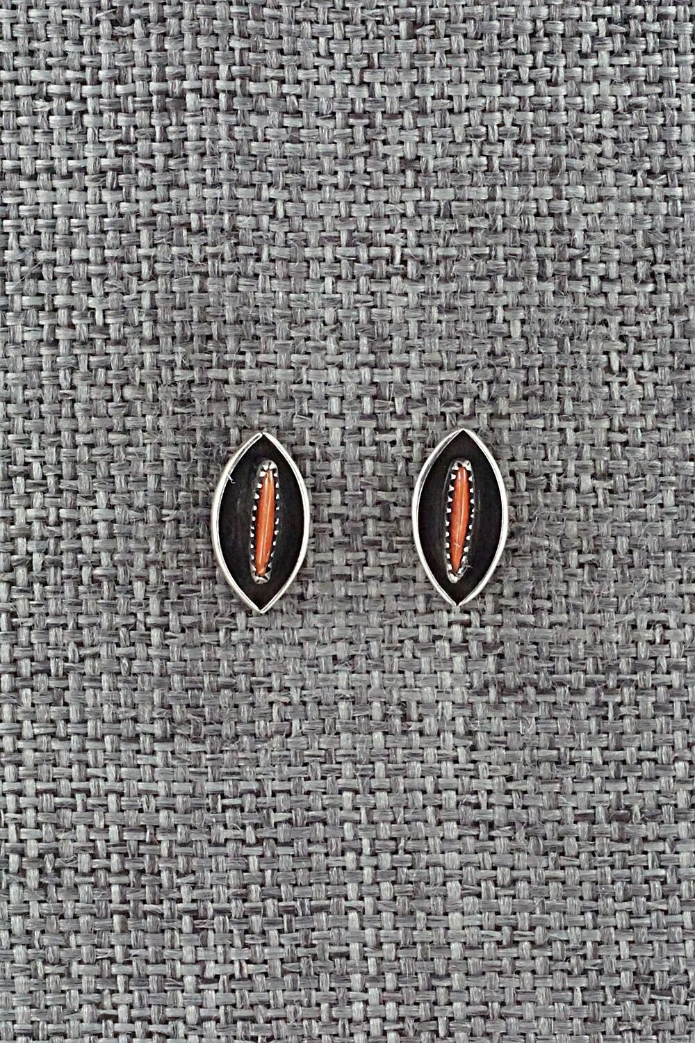 Coral & Sterling Silver Earrings - Fernando Othole