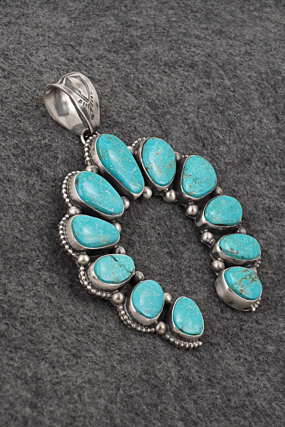 Turquoise & Sterling Silver Pendant - Kathleen Livingston