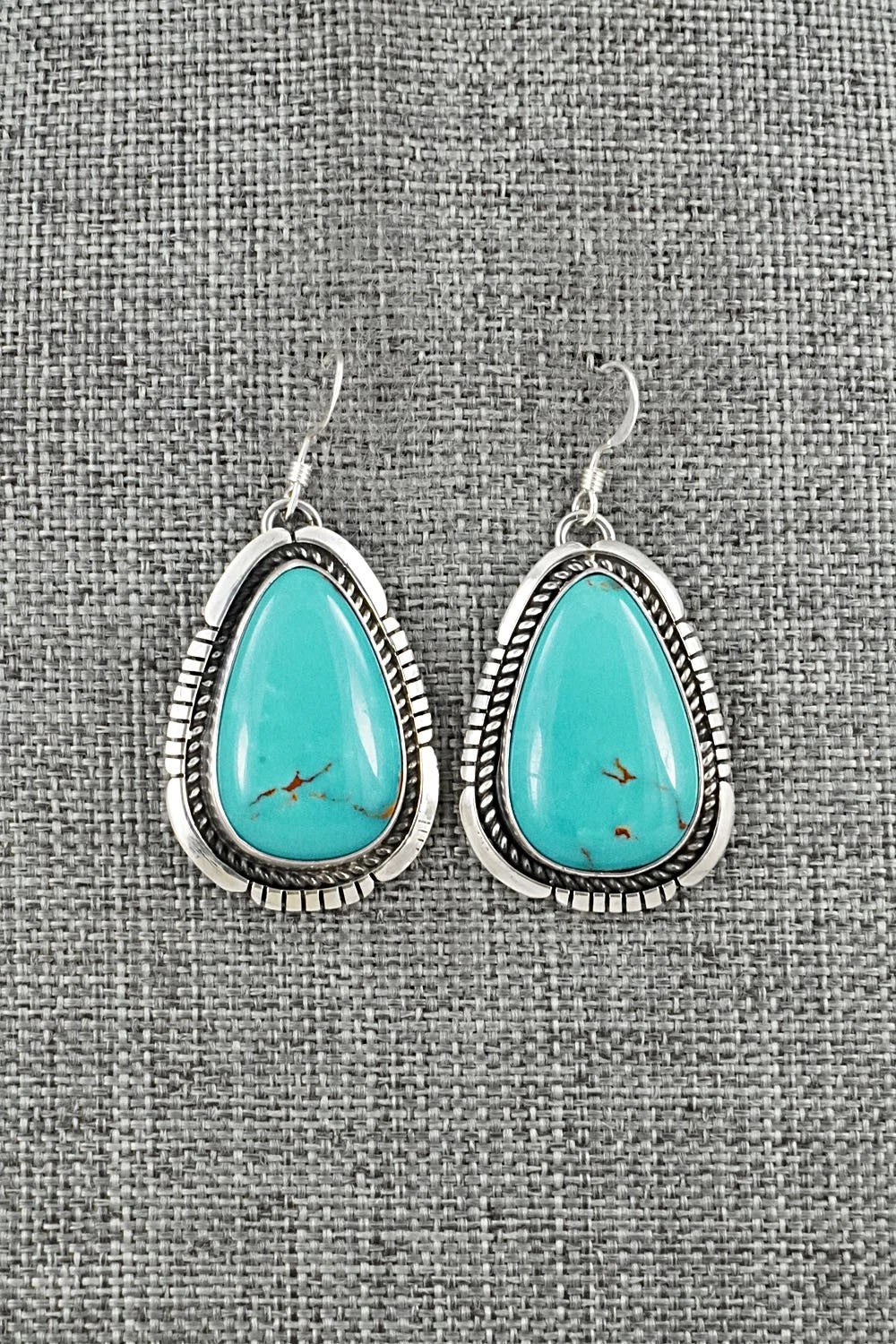 Turquoise & Sterling Silver Earrings - Irene Kee