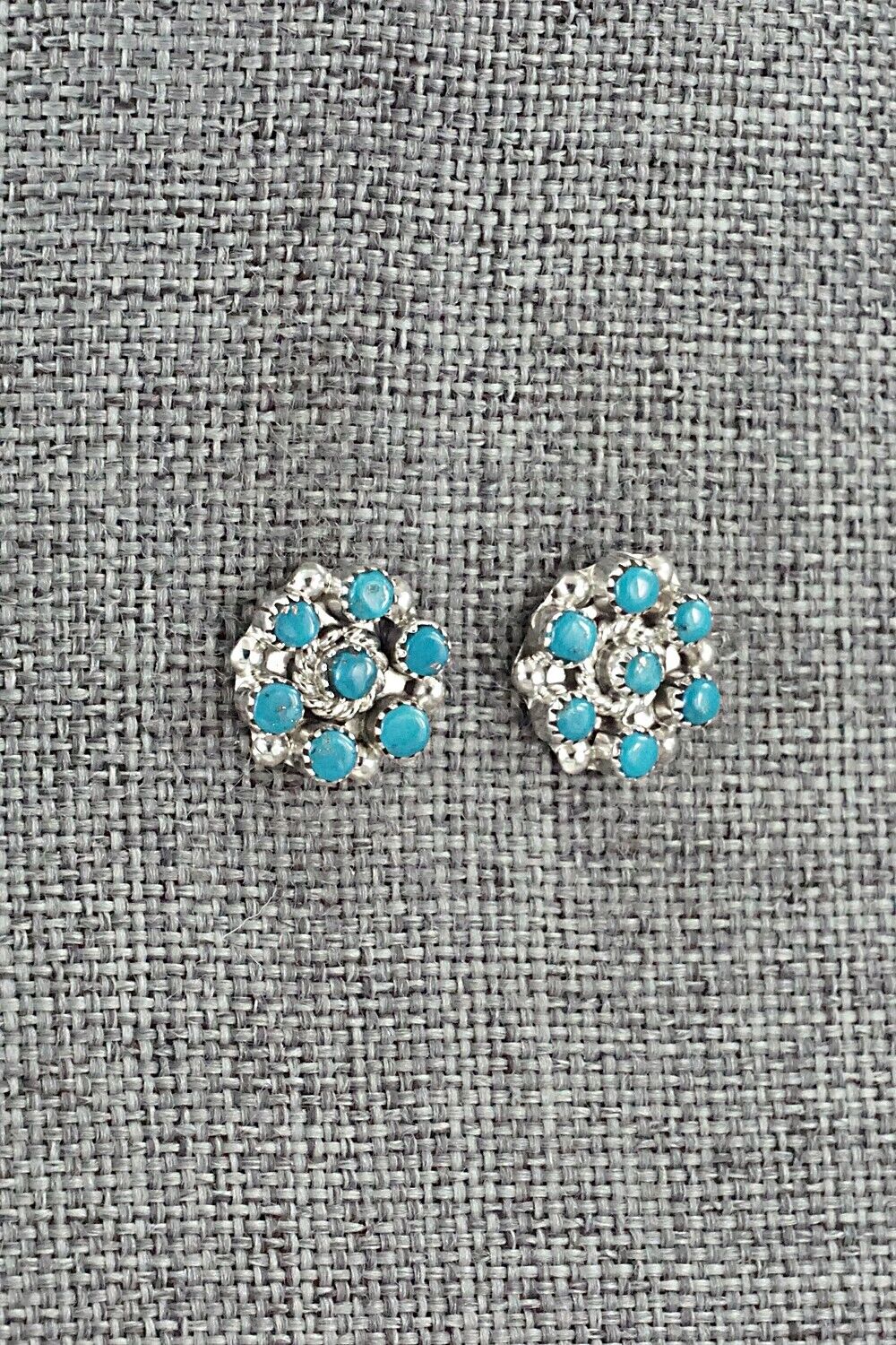 Turquoise & Sterling Silver Earrings - Olivia Qualo