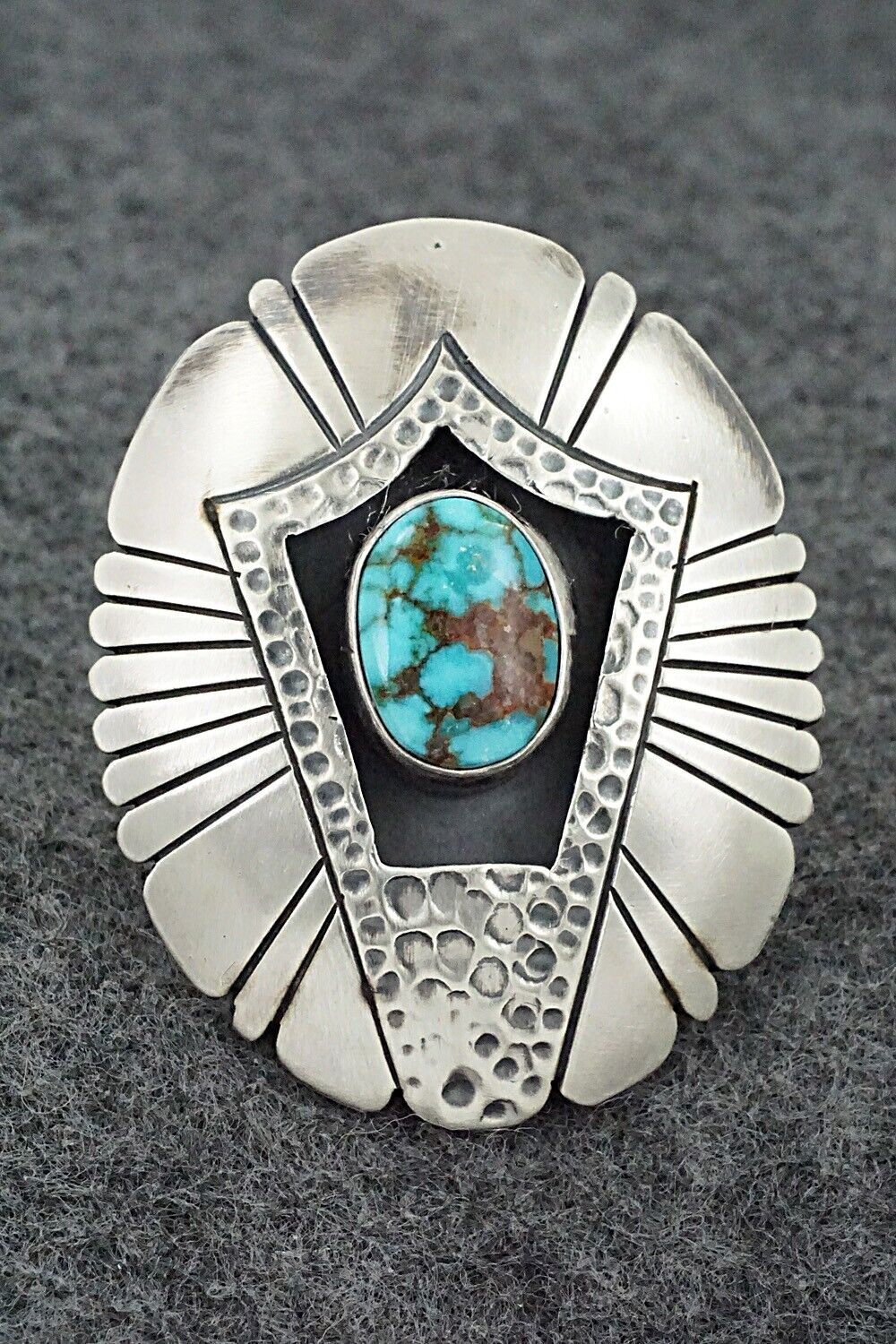 Turquoise & Sterling Silver Ring - Marita Benally - Size 7