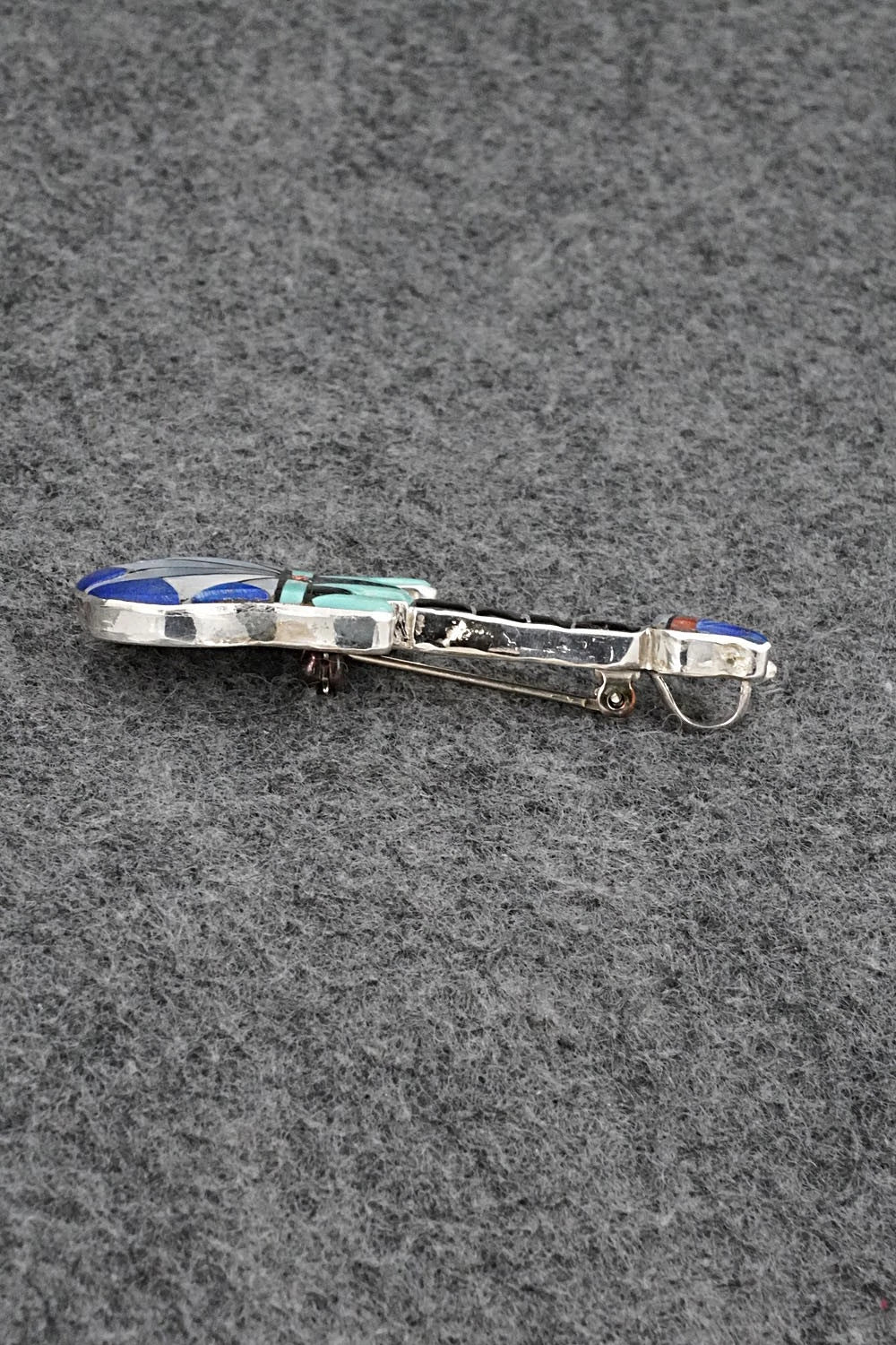Multi-Stone & Sterling Silver Pendant/Pin - Ola Eriacho