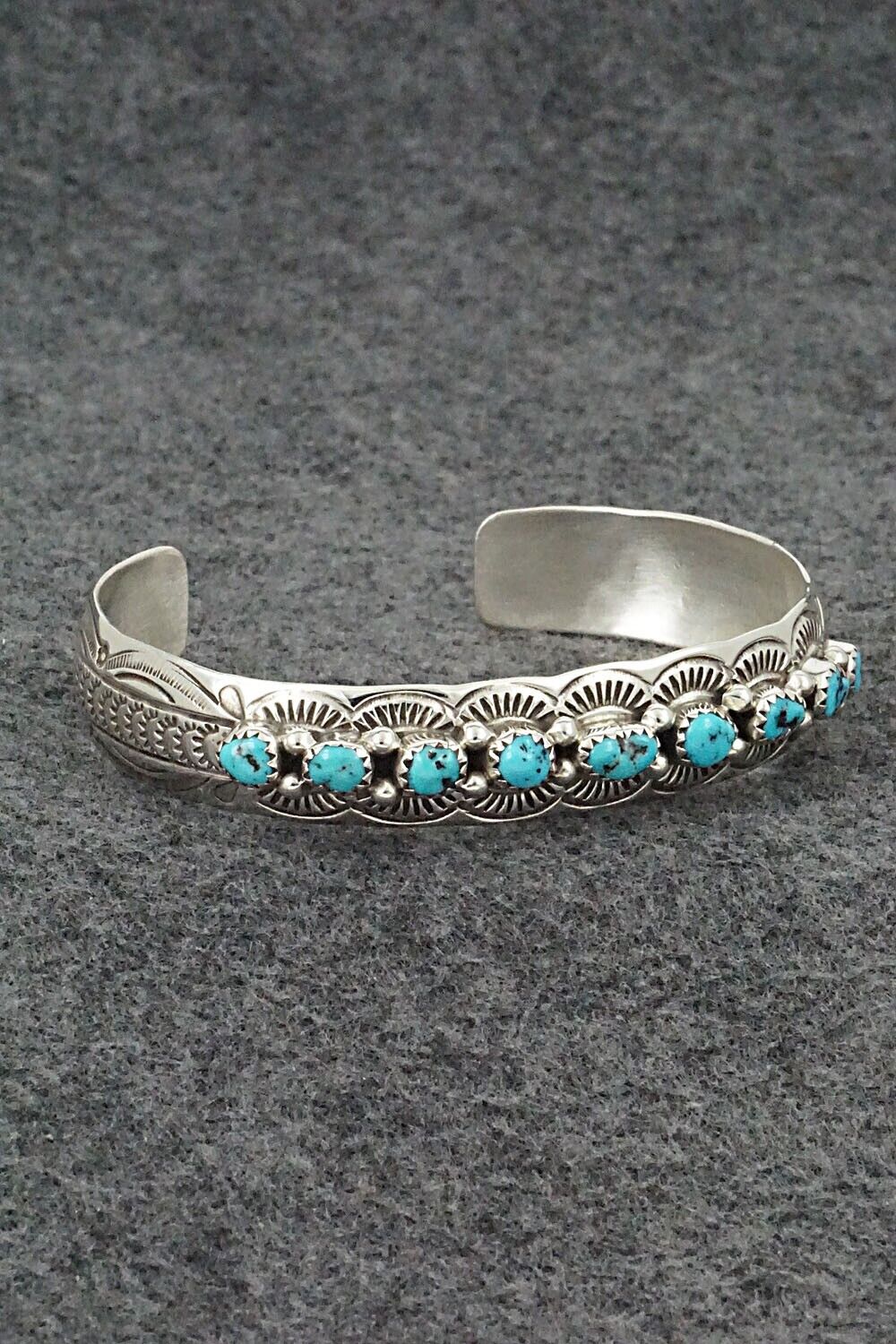 Turquoise & Sterling Silver Bracelet - Grace Silver