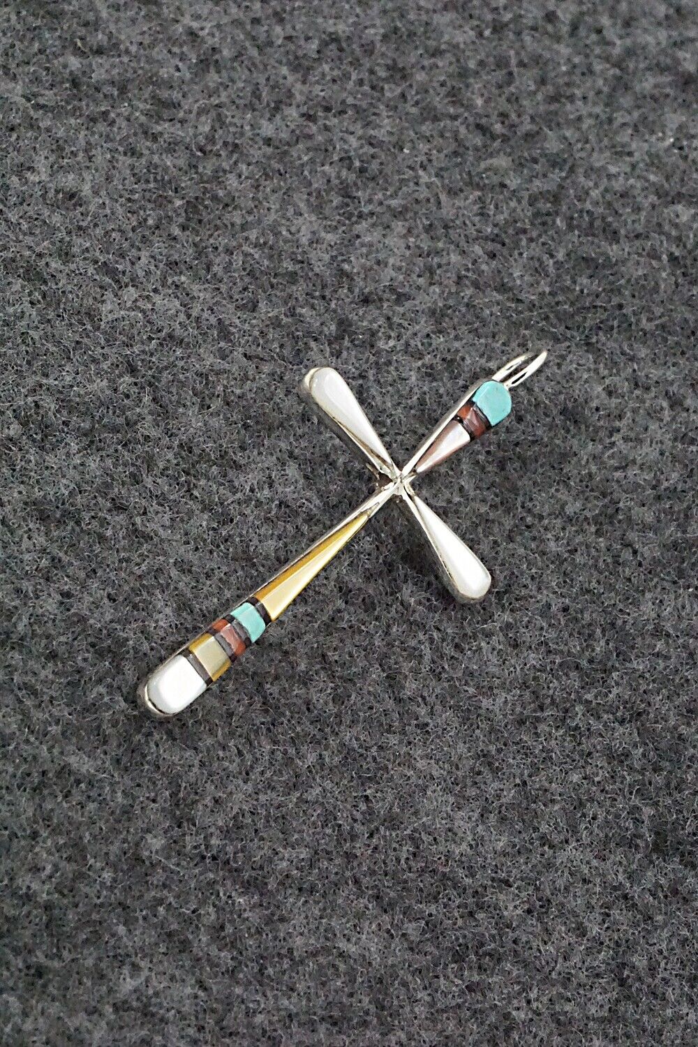 Multi Stone & Sterling Silver Pendant - Sylvester Noche