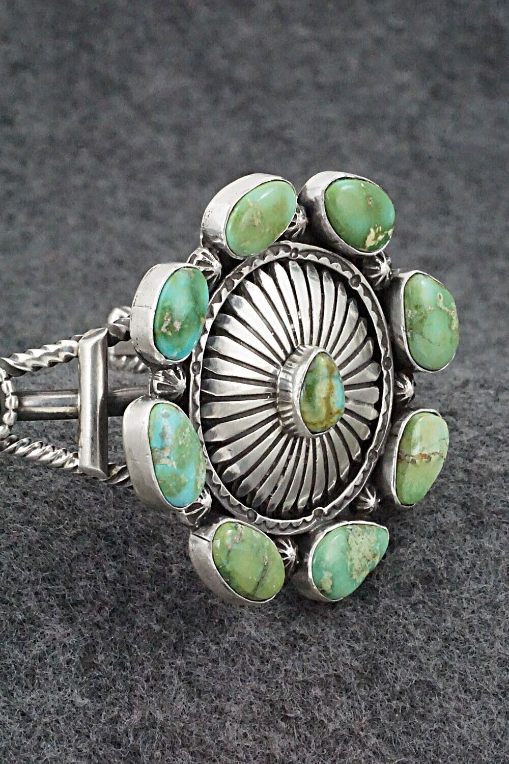 Turquoise & Sterling Silver Bracelet - Harry B. Yazzie