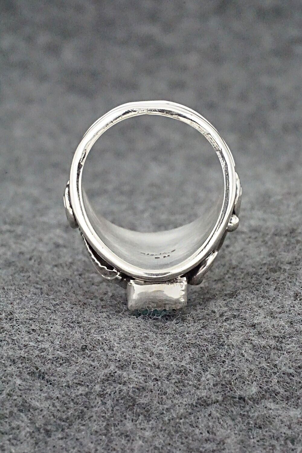 Turquoise & Sterling Silver Ring - Darrell Morgan - Size 10