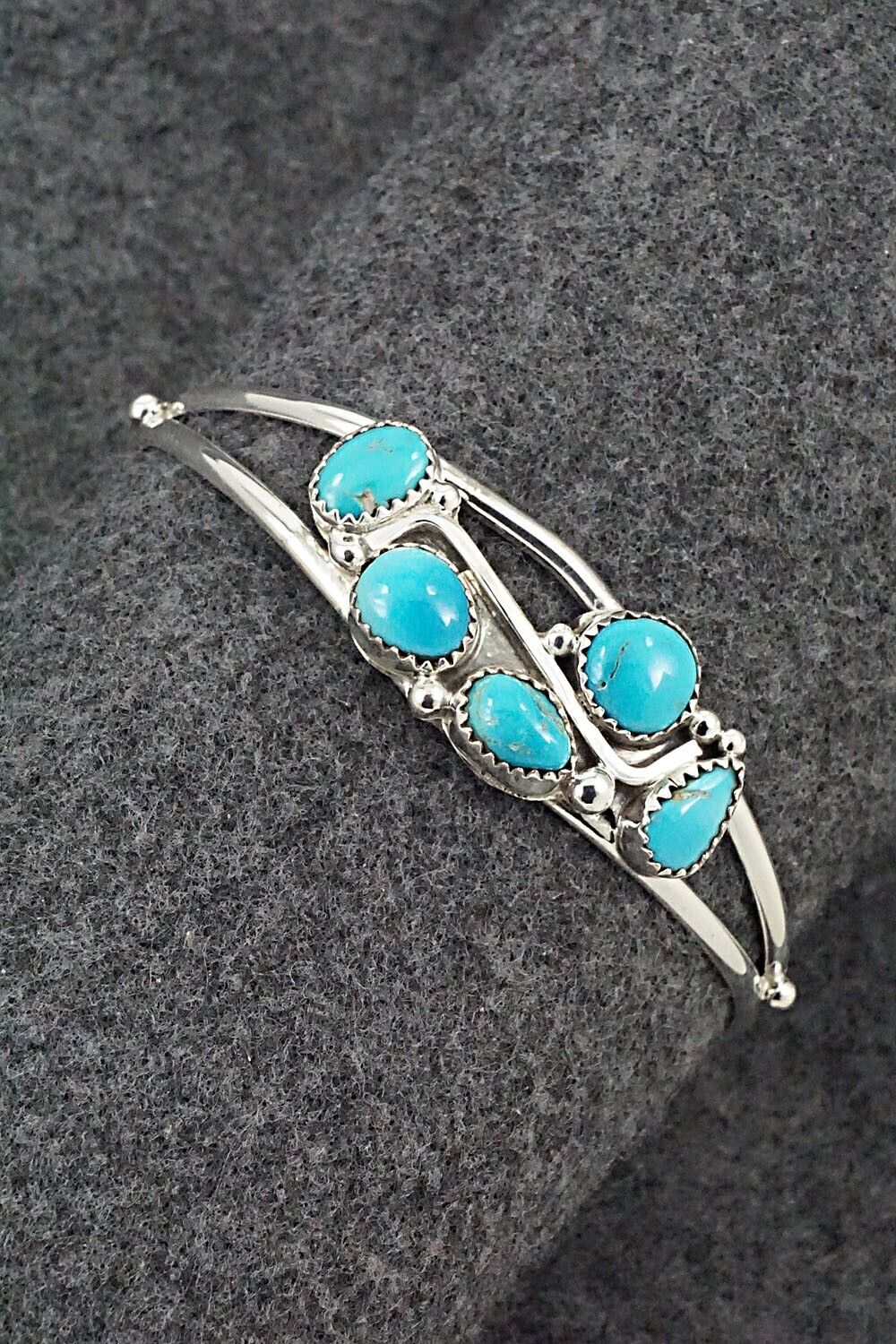 Turquoise & Sterling Silver Bracelet - Roberta Begay