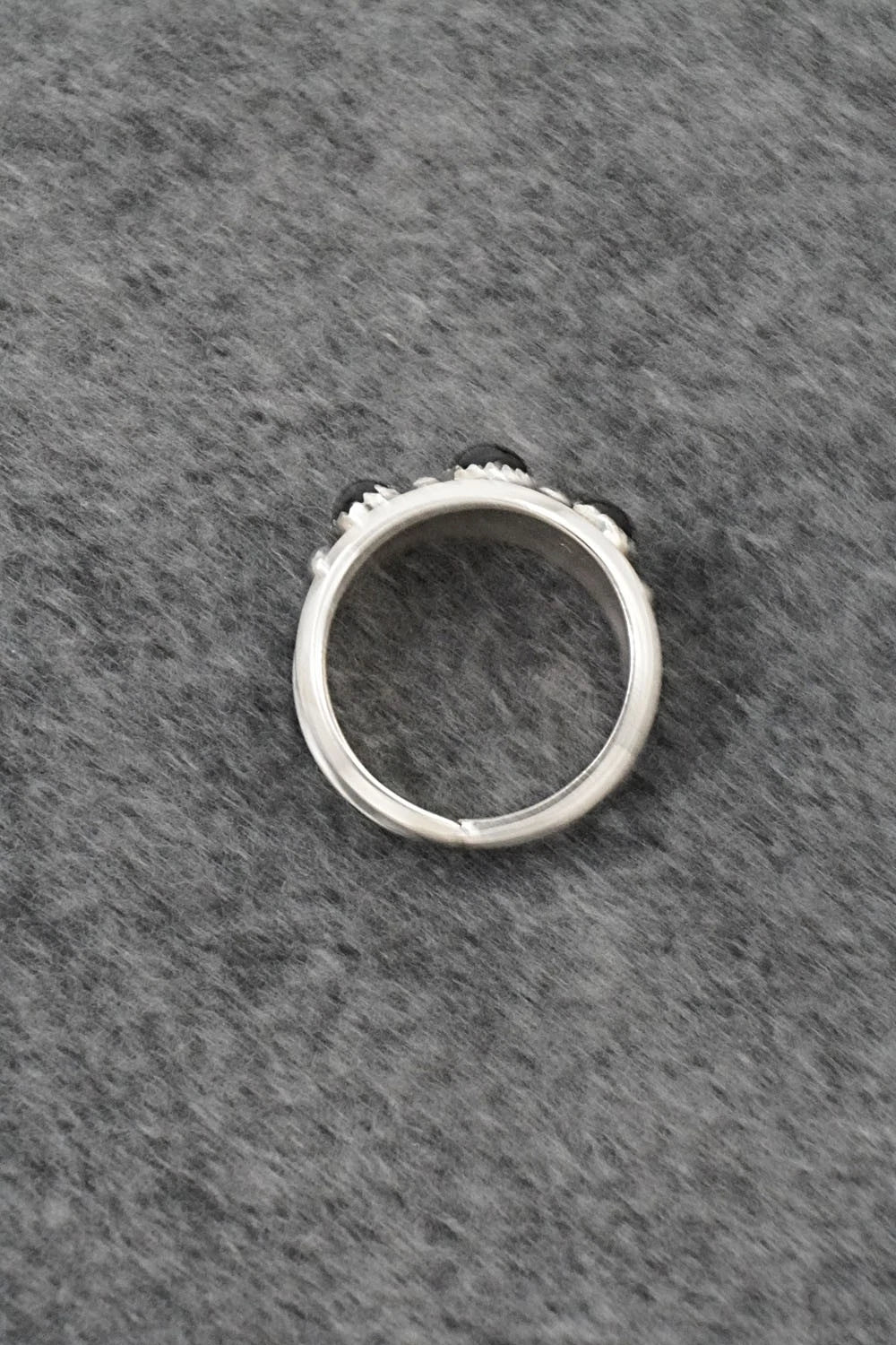 Onyx & Sterling Silver Ring - Paul Largo - Size 12
