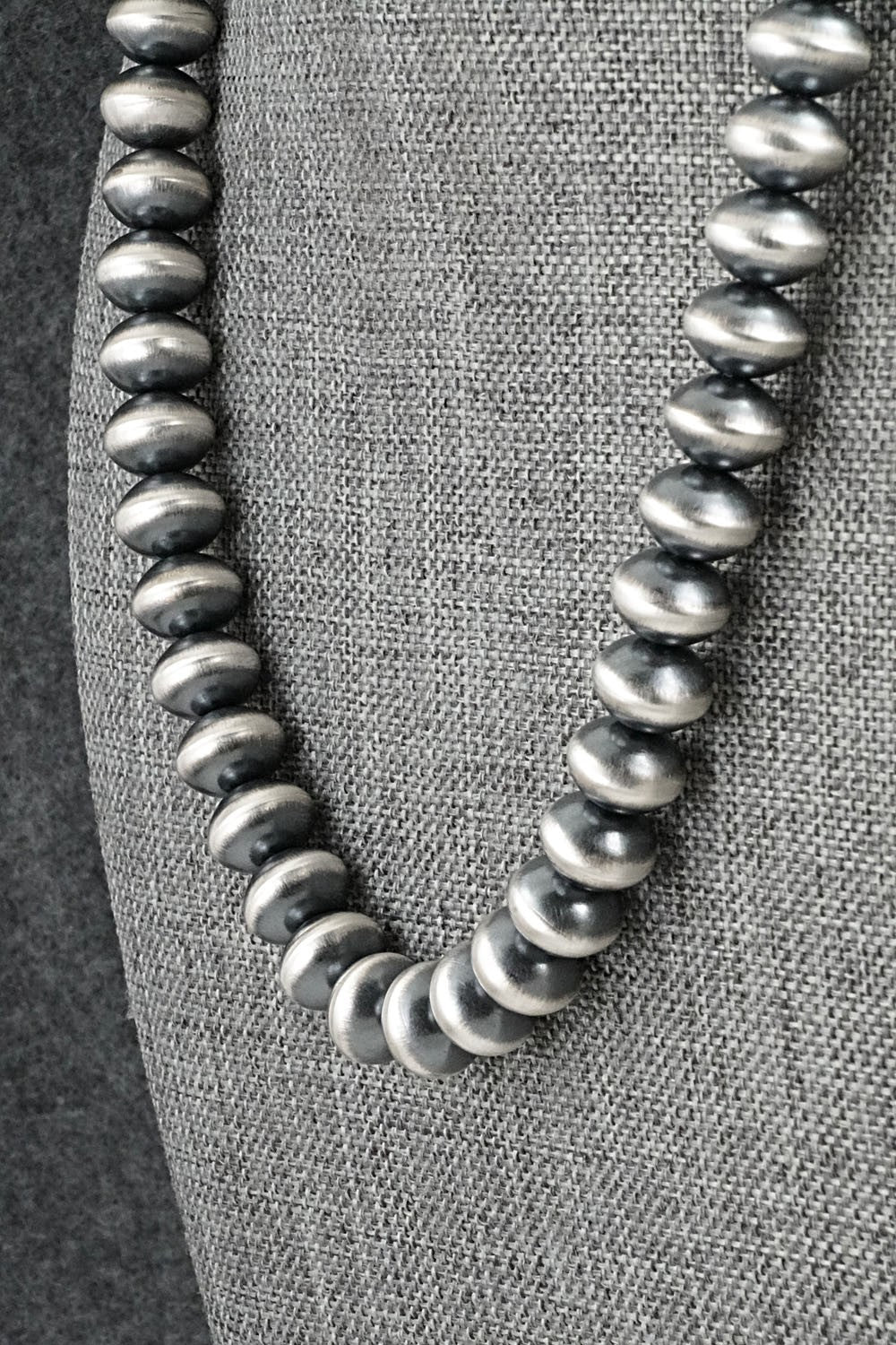 Sterling Silver Navajo Pearl Necklace 18" - Tonisha Haley