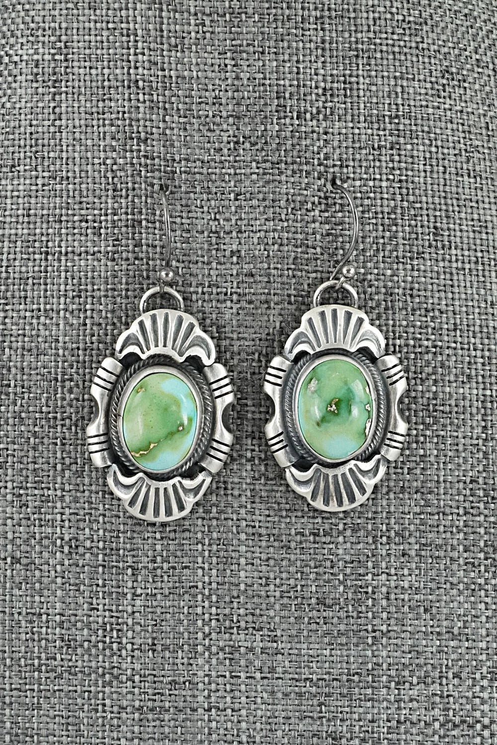 Turquoise & Sterling Silver Necklace and Earrings Set - Jackson Hoskie
