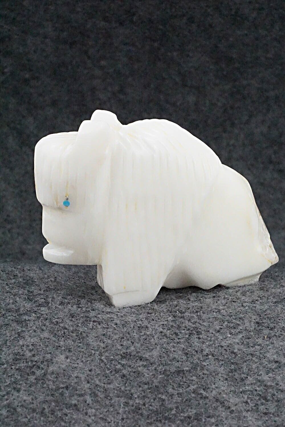 Buffalo Zuni Fetish Carving - Gilbert Lonjose