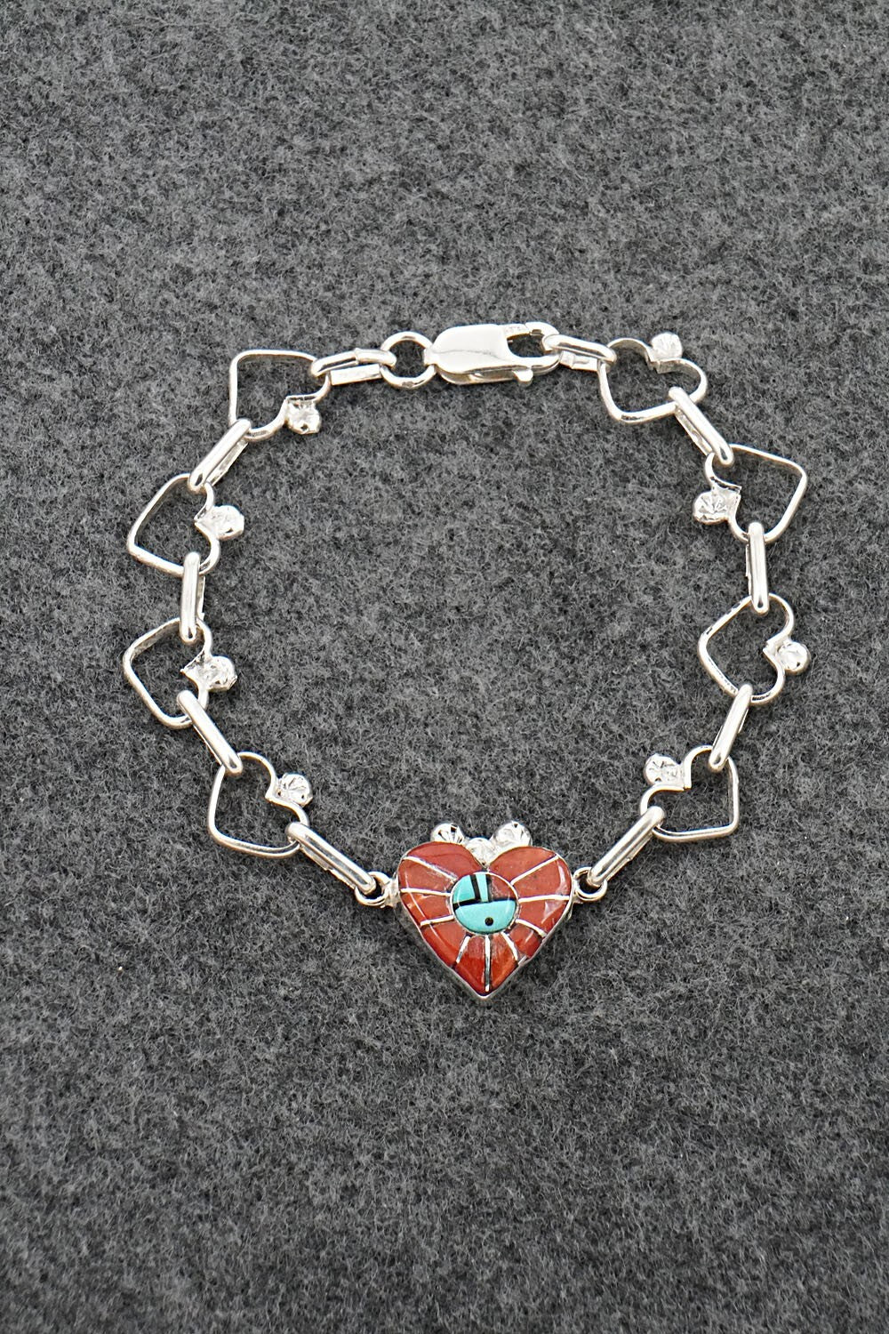 Multi-Stone & Sterling Silver Link Bracelet - Ola Eriacho