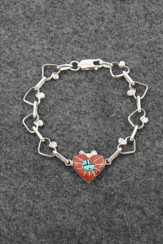 Multi-Stone & Sterling Silver Link Bracelet - Ola Eriacho